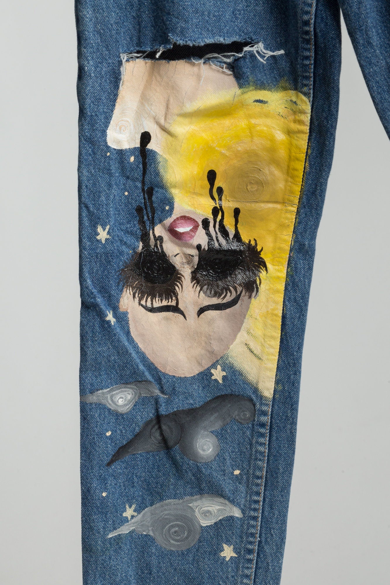 Vintage on sale painted jeans