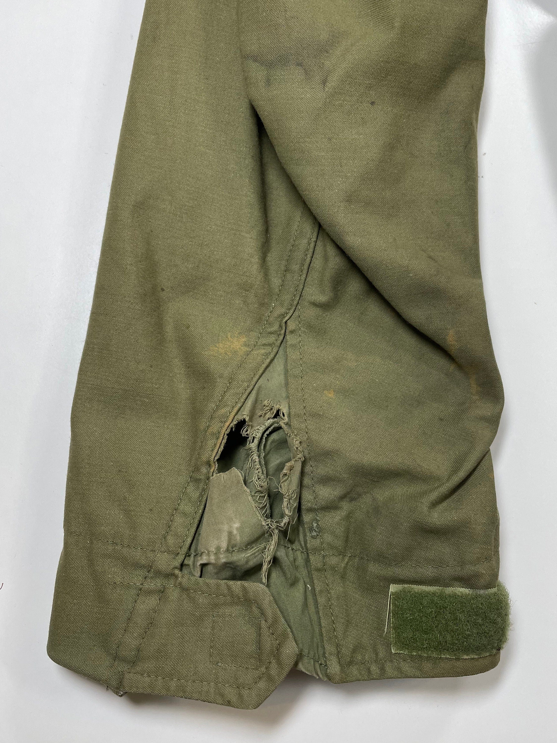 60s 70s Military M65 Hooded Field Jacket - Men's Small Long, Women's Medium