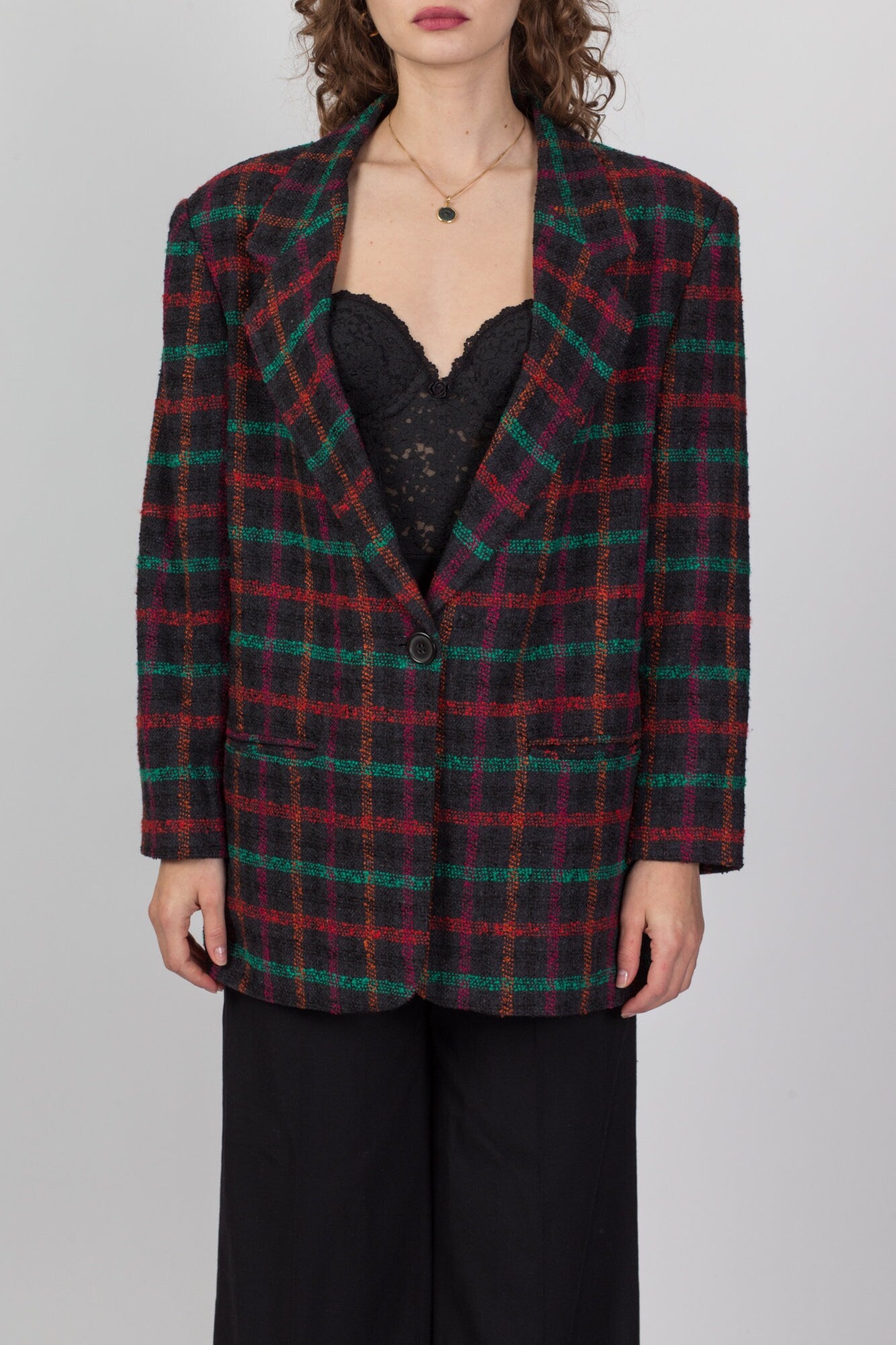 Tweed discount longline blazer