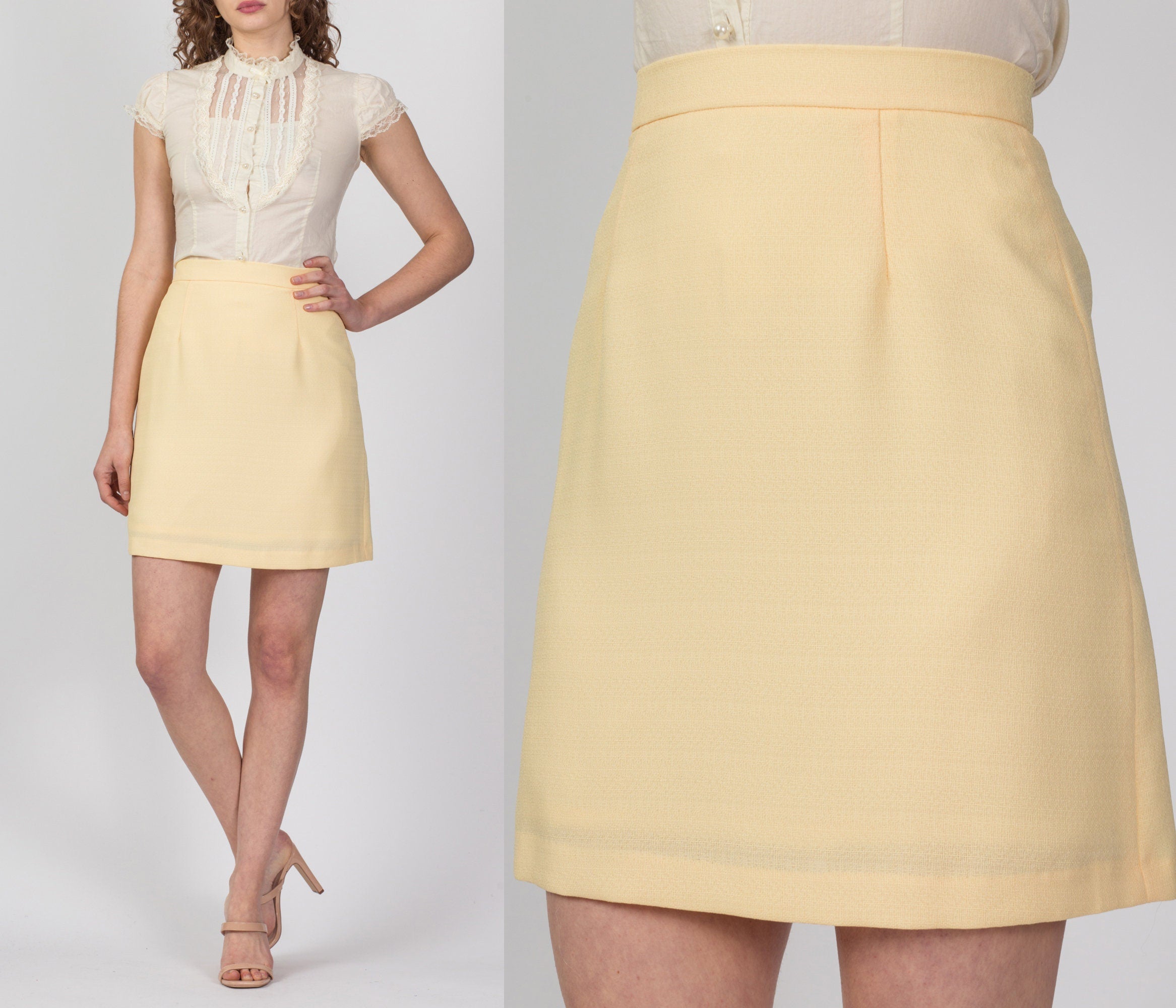 80s 2024 yellow skirt