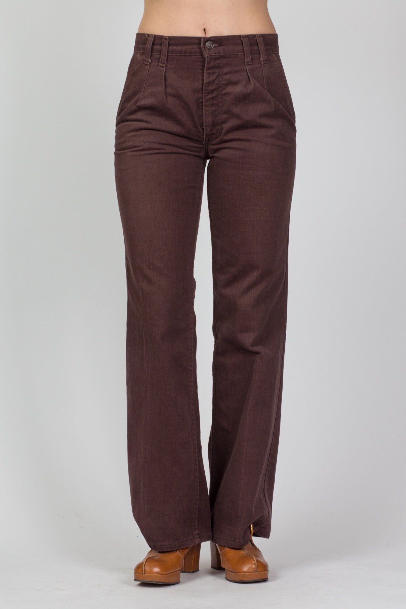 70s Mr Leggs Brown Trousers - Men's Medium, 33 – Flying Apple Vintage