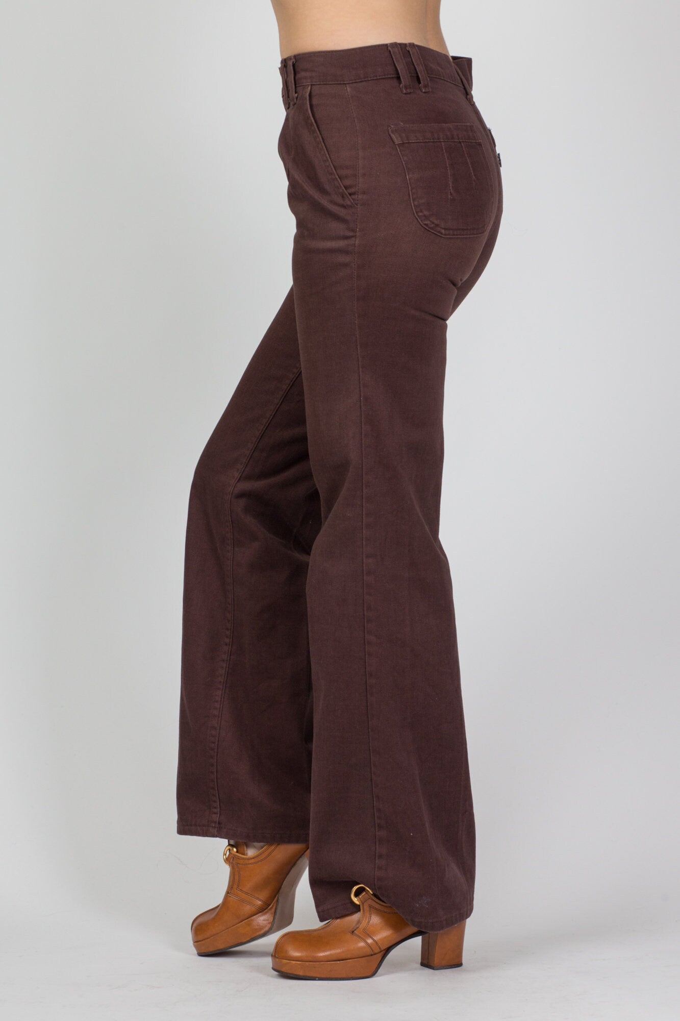Vintage 1970s Brown Wide Leg Trousers – The Hippie Shake