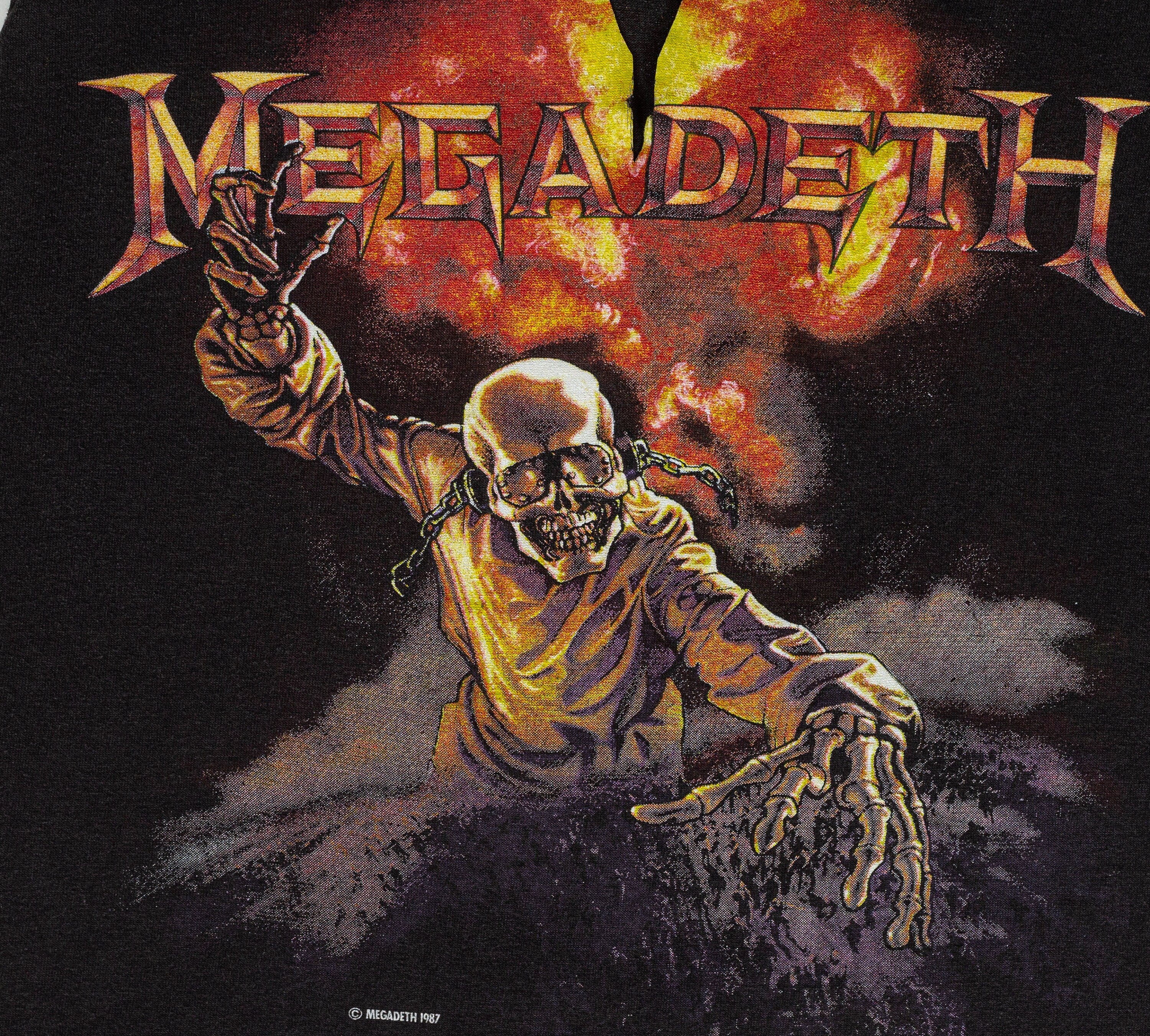 Megadeth t shirts vintage sale