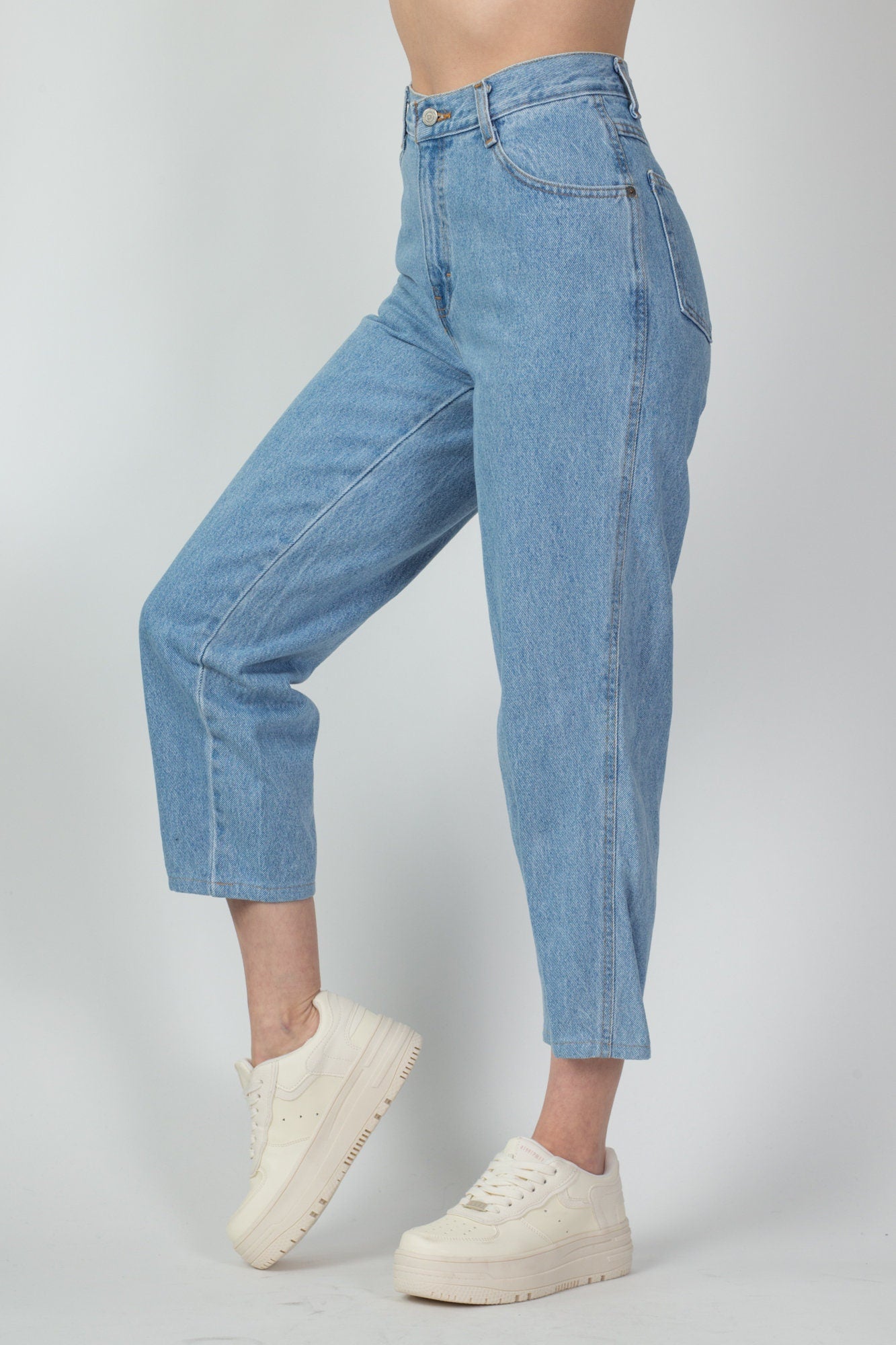 80s 90s Gitano High Waist Ankle Jeans - Small, 27