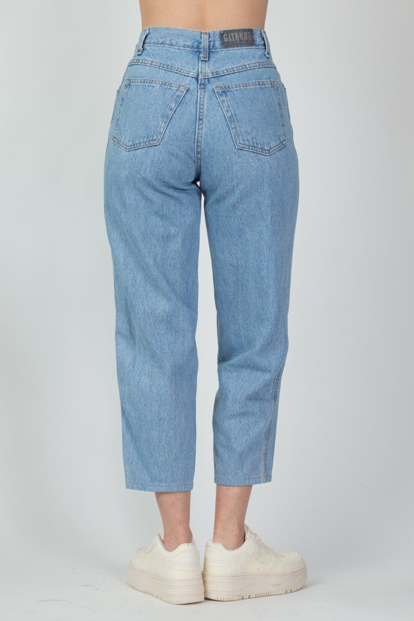 80s 90s Gitano High Waist Ankle Jeans - Small, 27