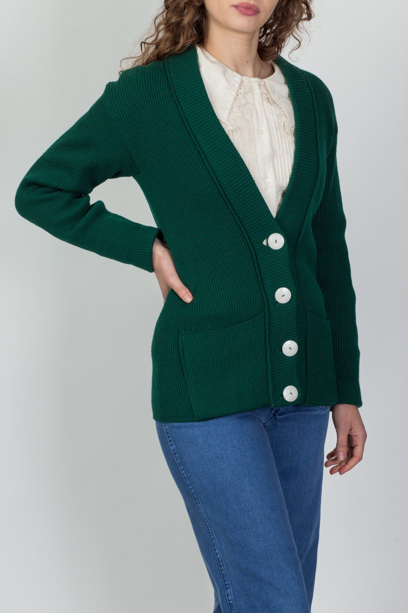 Emerald green long clearance cardigan