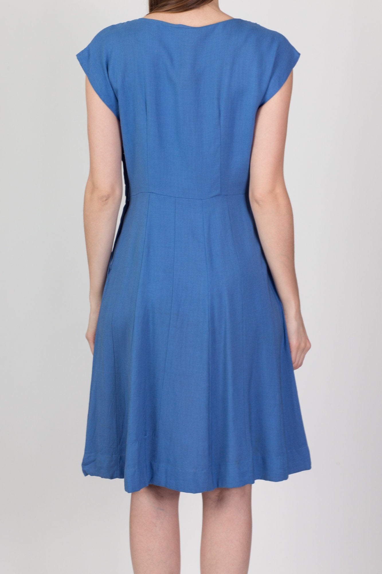 Cornflower blue midi dress best sale