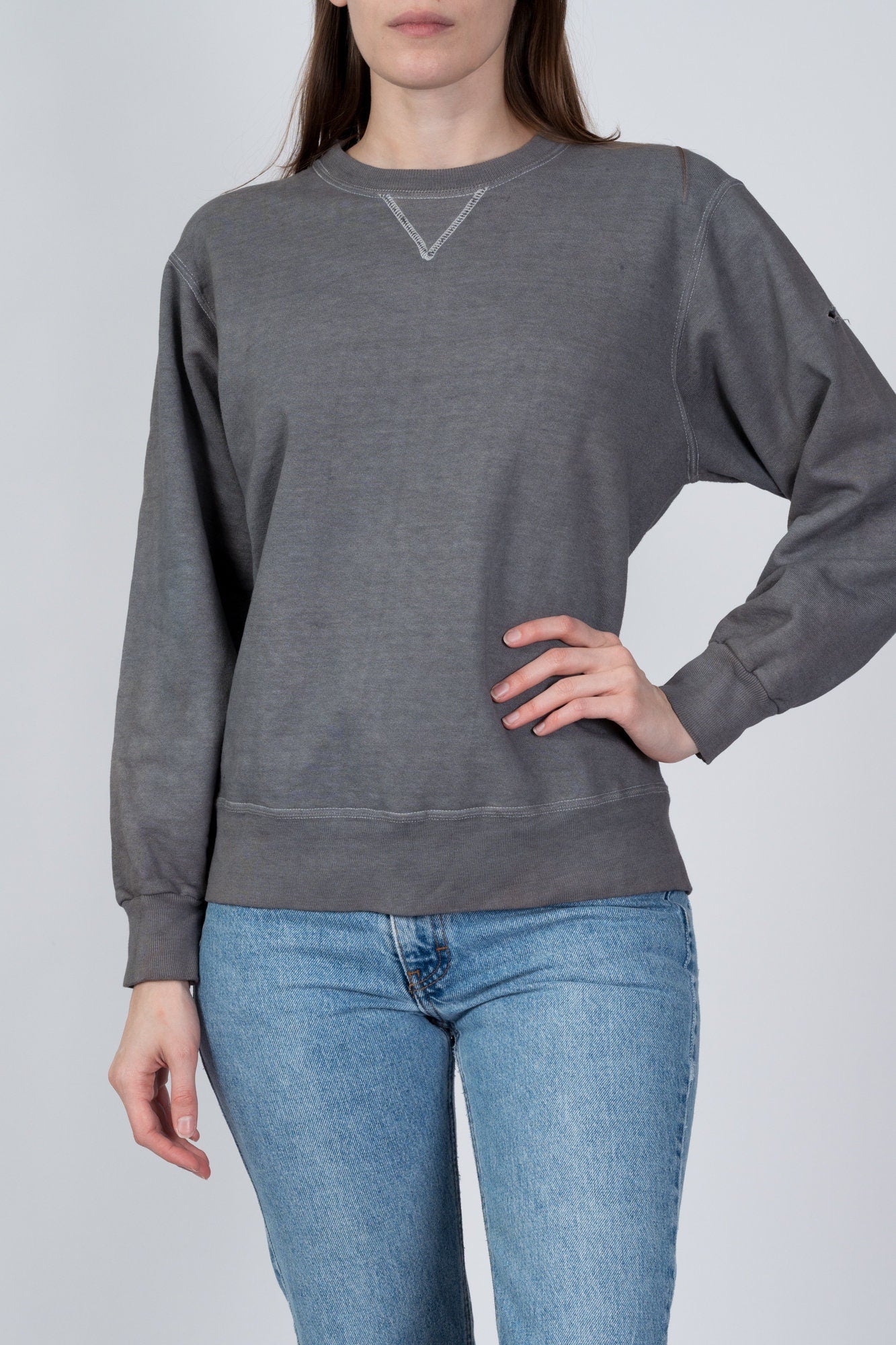 Champion v hotsell neck sweatshirt ladies