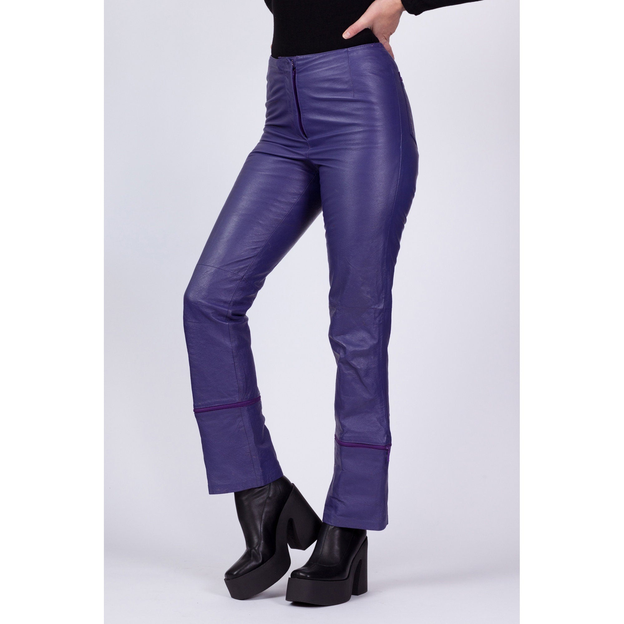 Dolce & Gabbana Purple Shining Men Casual Pants – AUMI 4