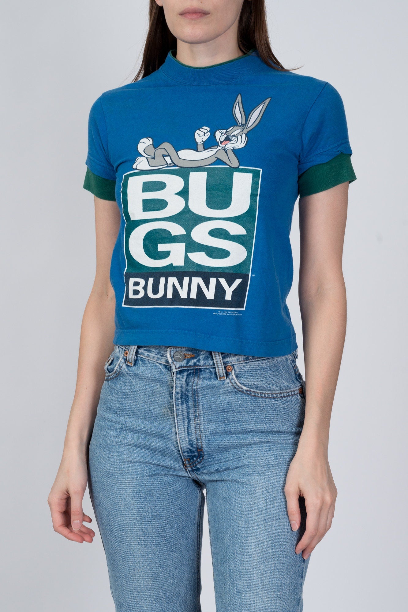 90s Bugs Bunny Crop Top T Shirt - XXS