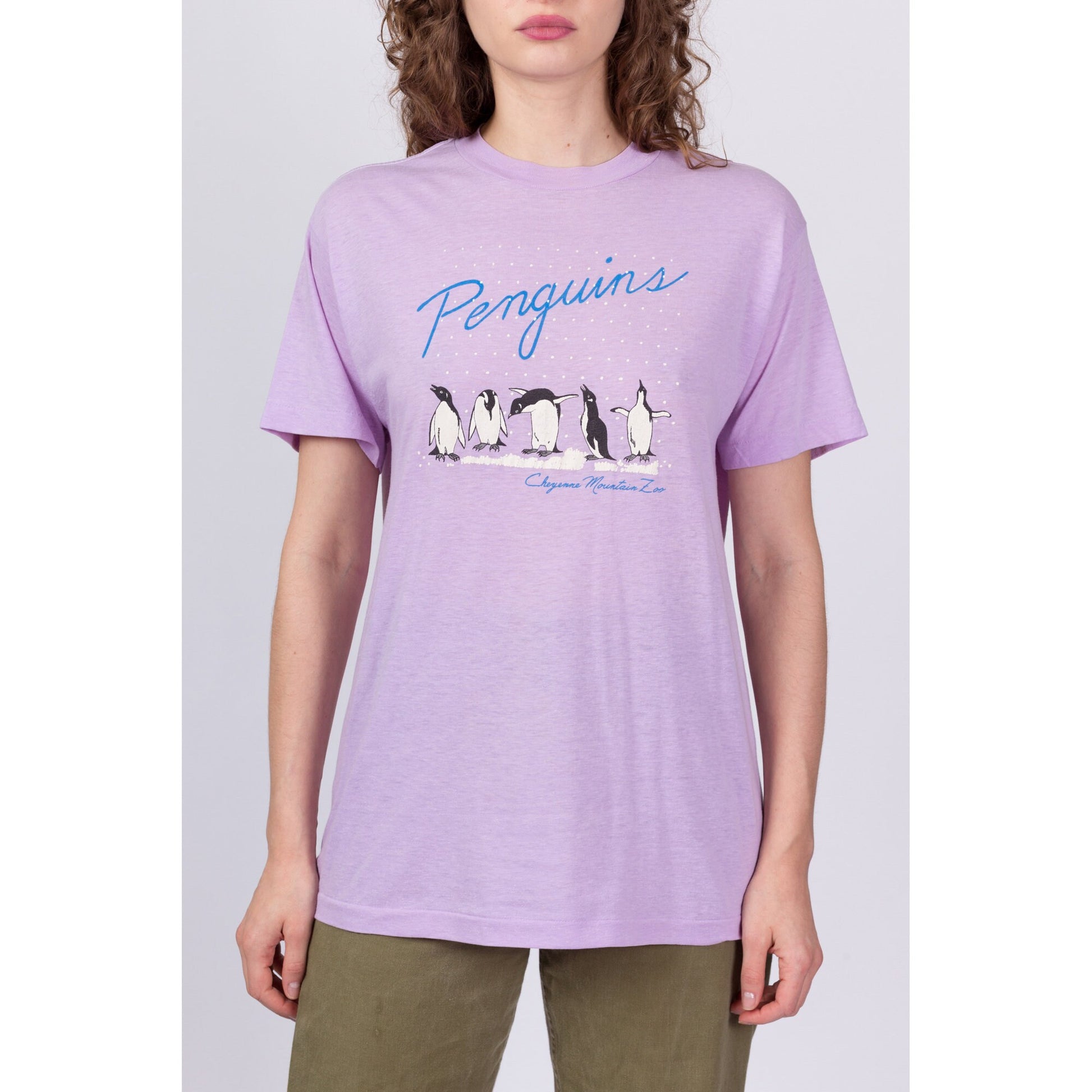 90s Cheyenne Mountain Zoo Penguin T Shirt - Men's Medium, Women's