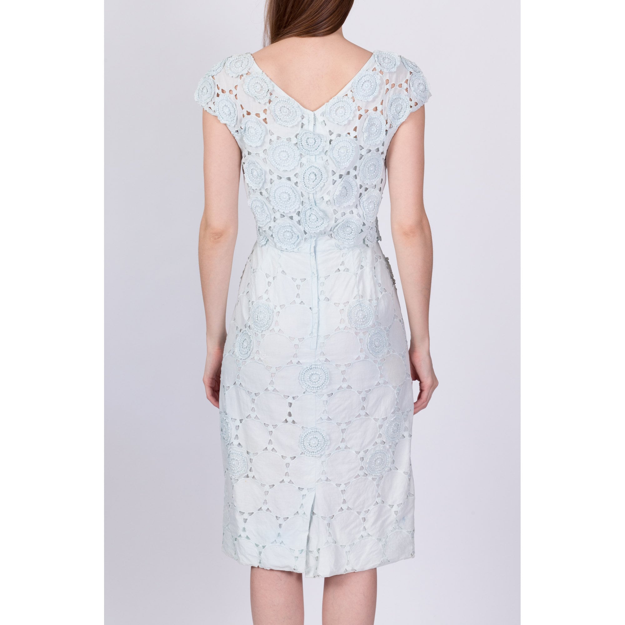 Light Blue Eyelet Dress