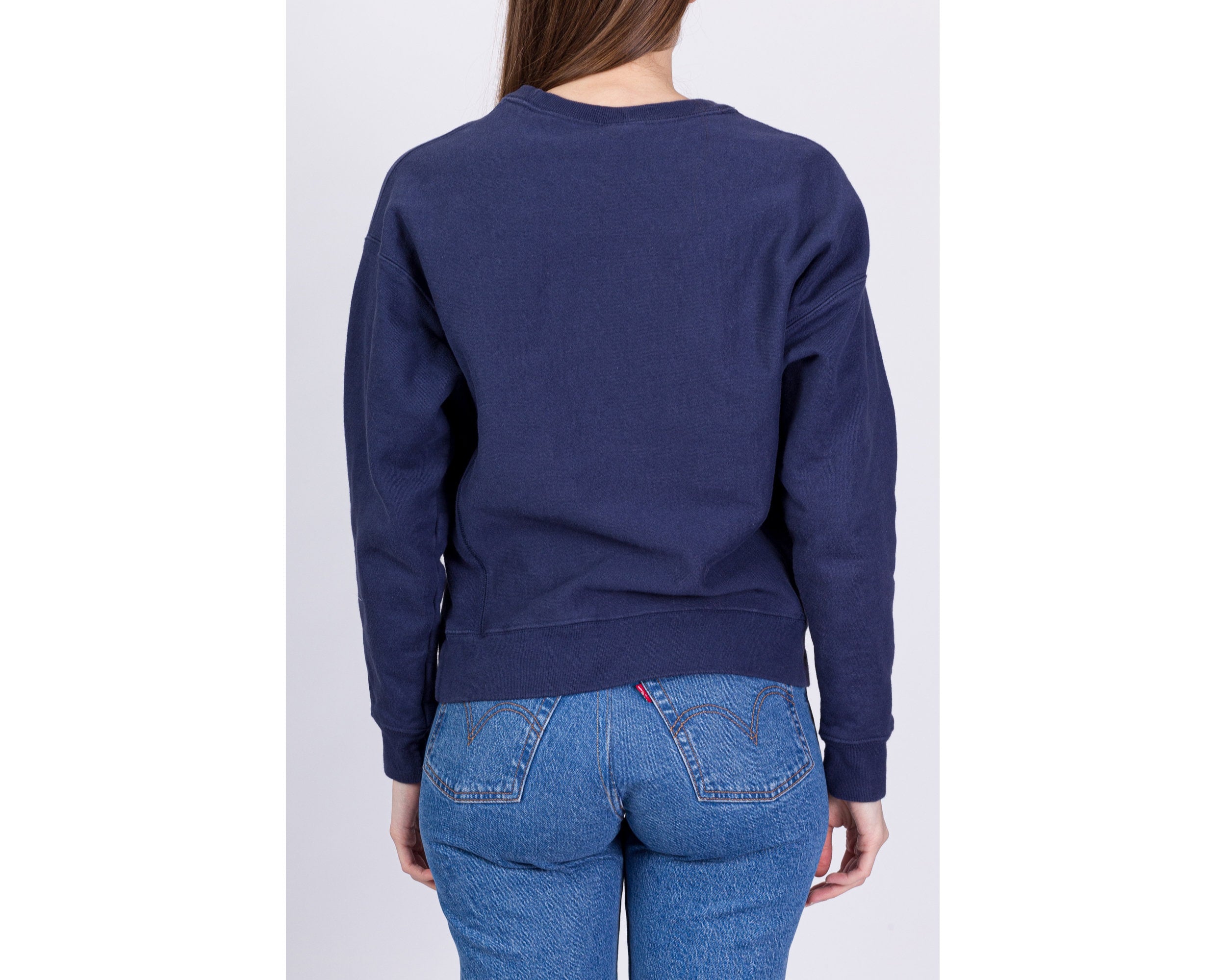 Champion sweater cropped on sale jeans