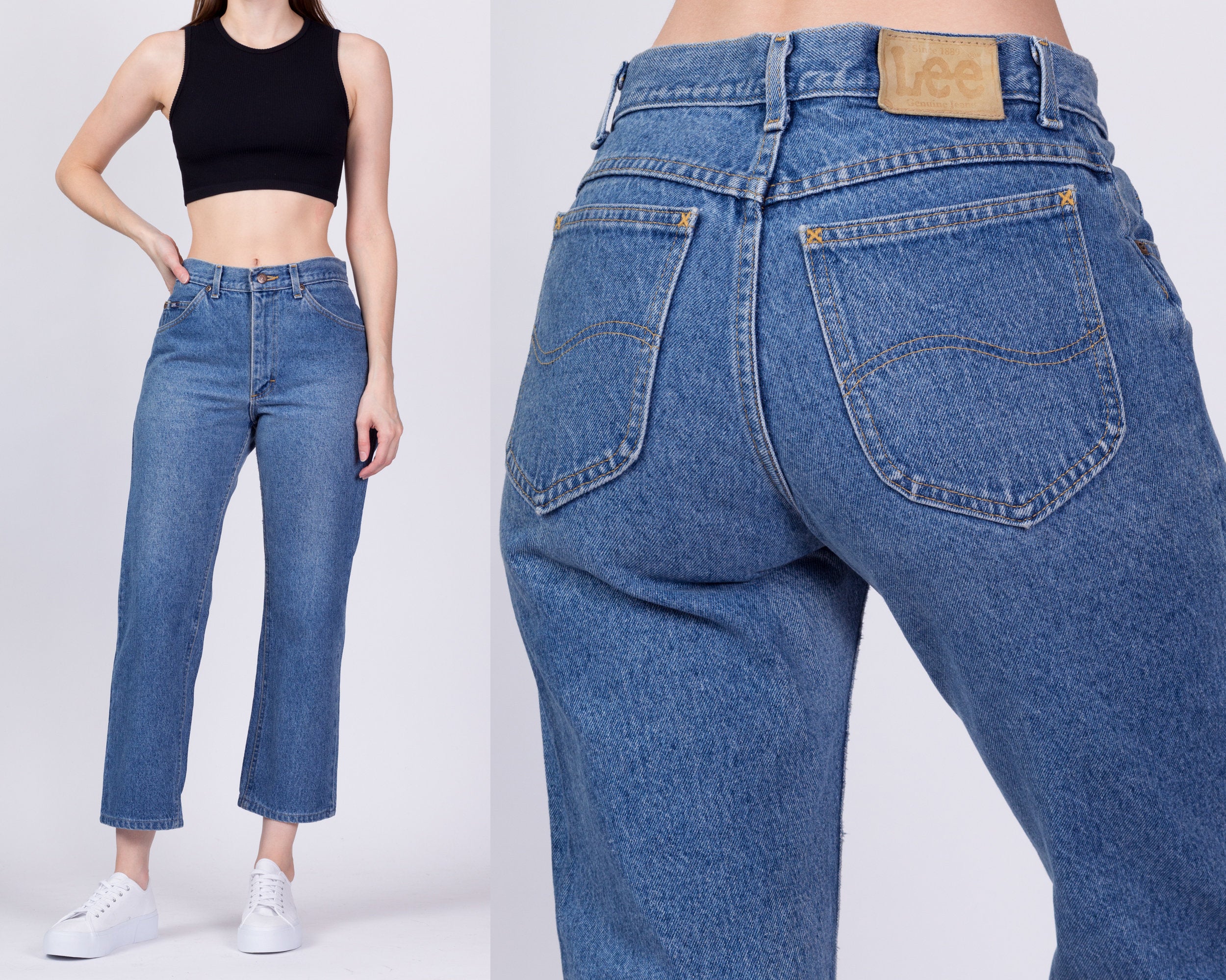 Vintage lee mom popular jeans