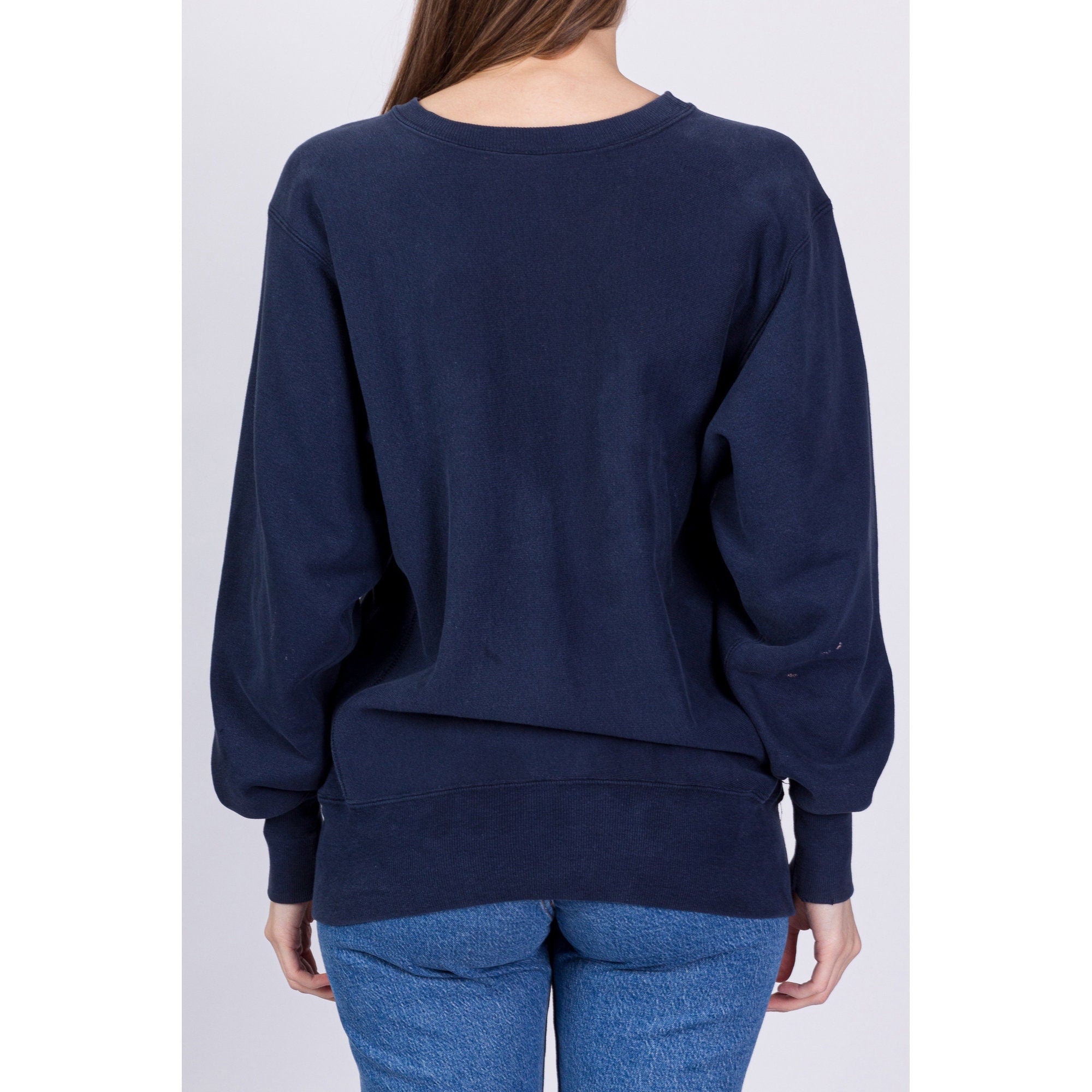 Navy champion sweatshirt online womens