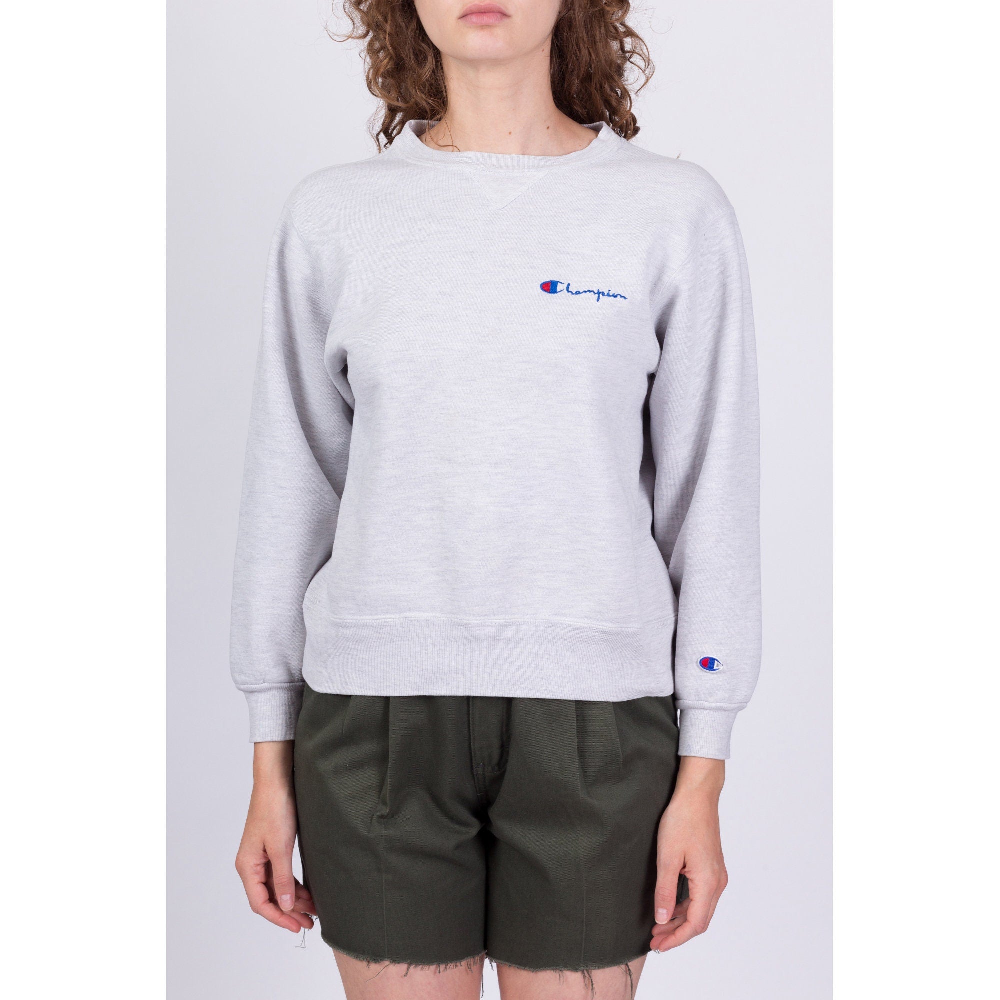 Champion sweater hotsell cropped t shirt