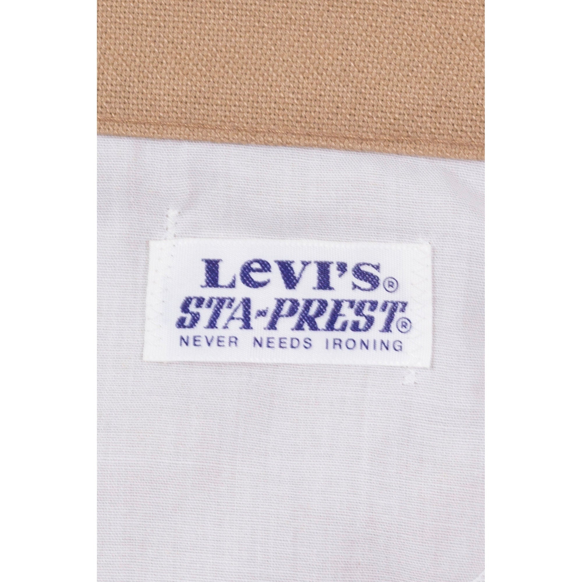 70s Levi's Sta-Prest Tan Trousers - Men's Medium, 33