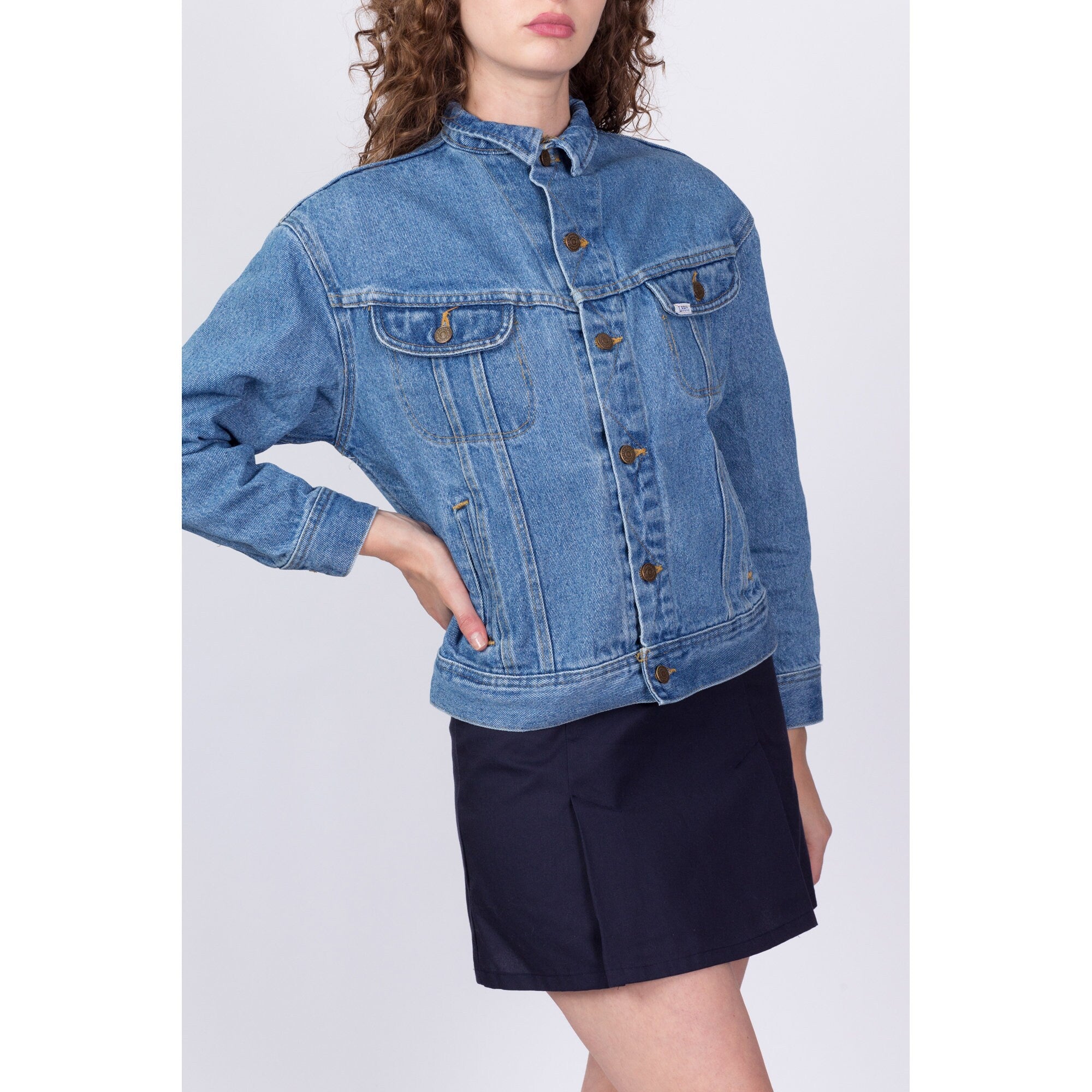 90s Beauty And The Beast Denim Jacket - Petite Large – Flying