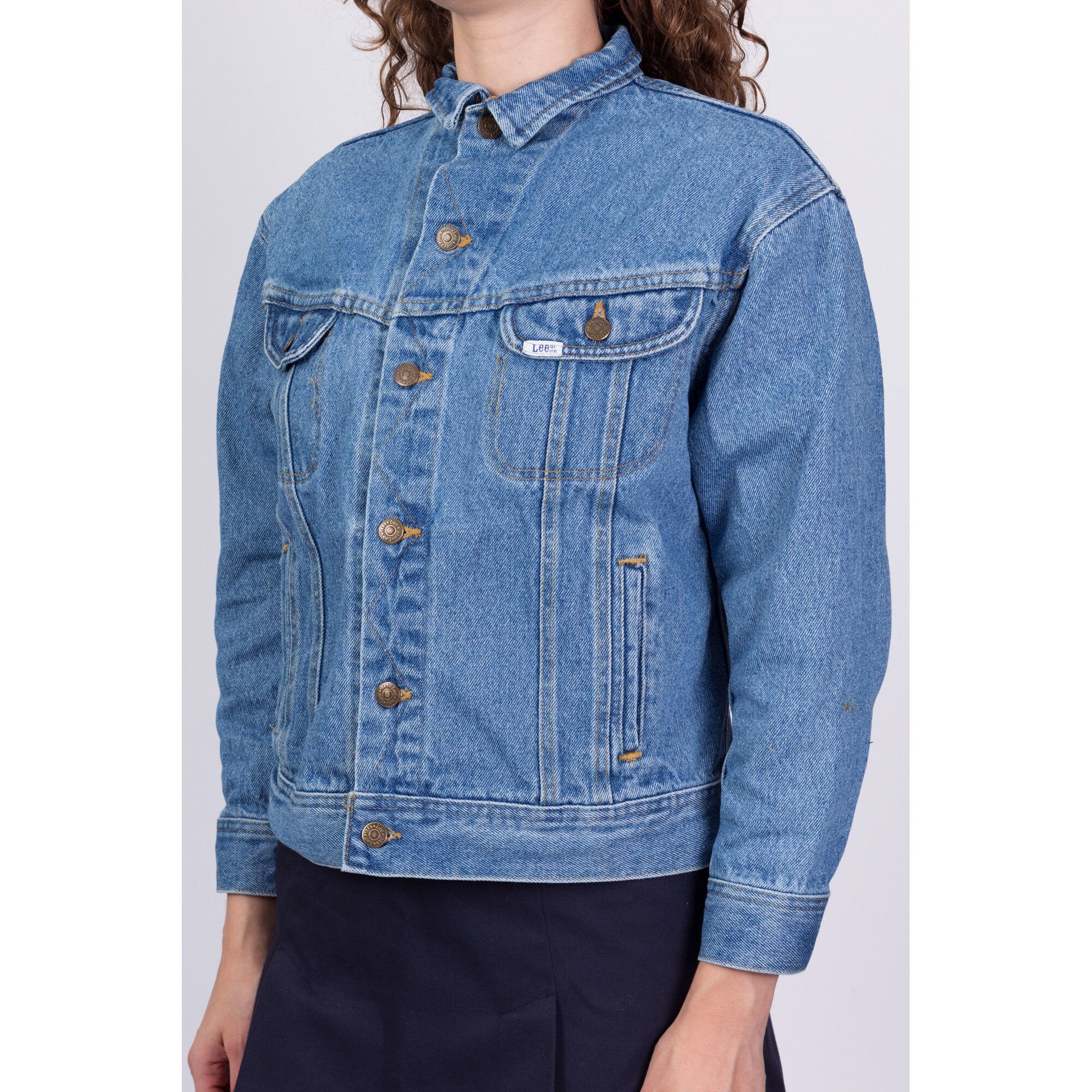 90s Beauty And The Beast Denim Jacket - Petite Large – Flying