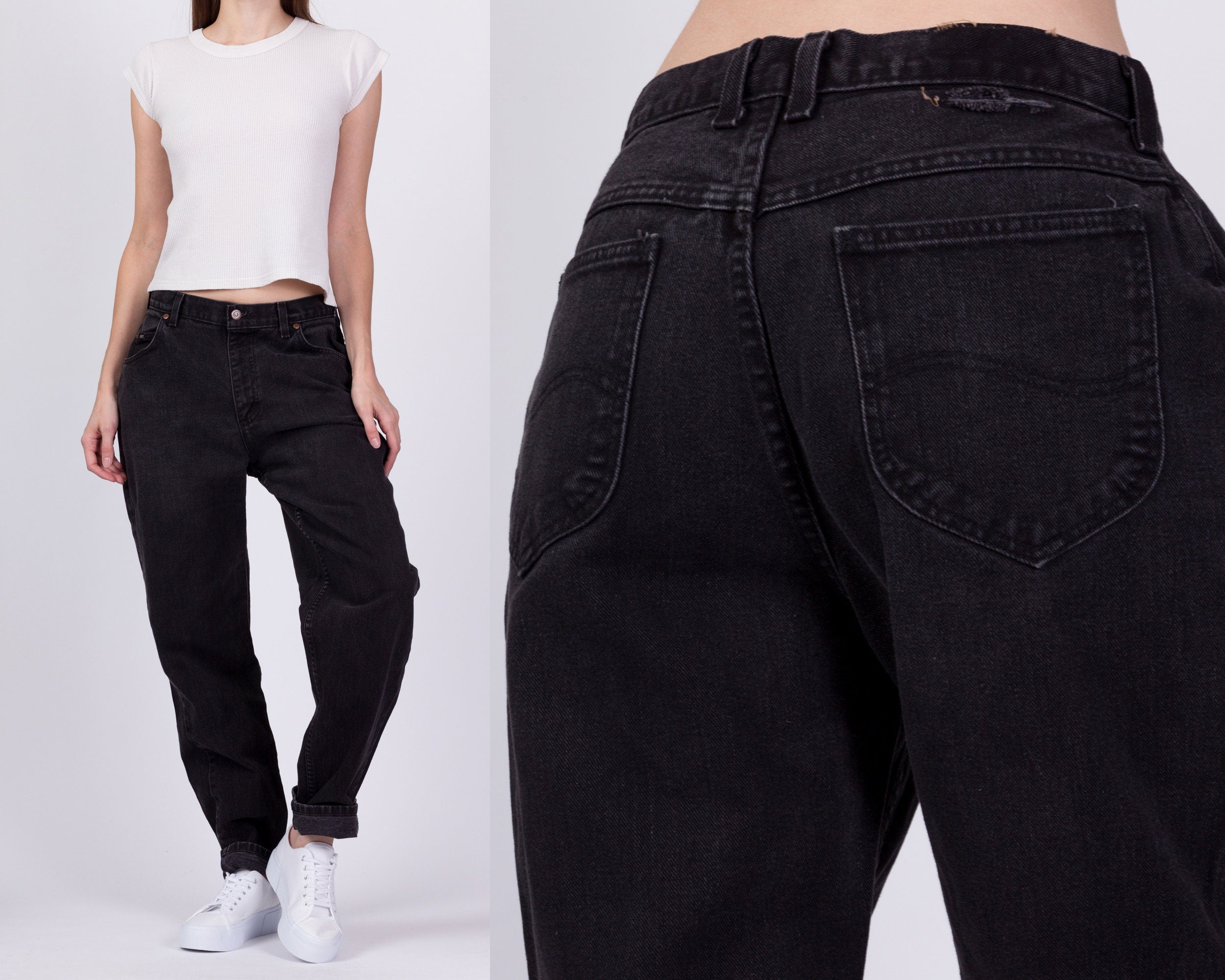 Lee mom jeans store black