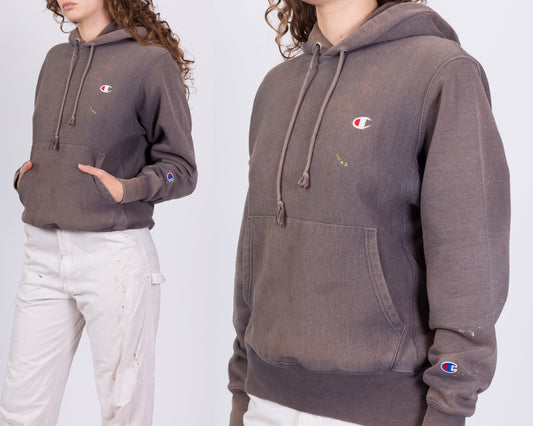 Champion Reverse Weave Faded Hoodie - Unisex Small 