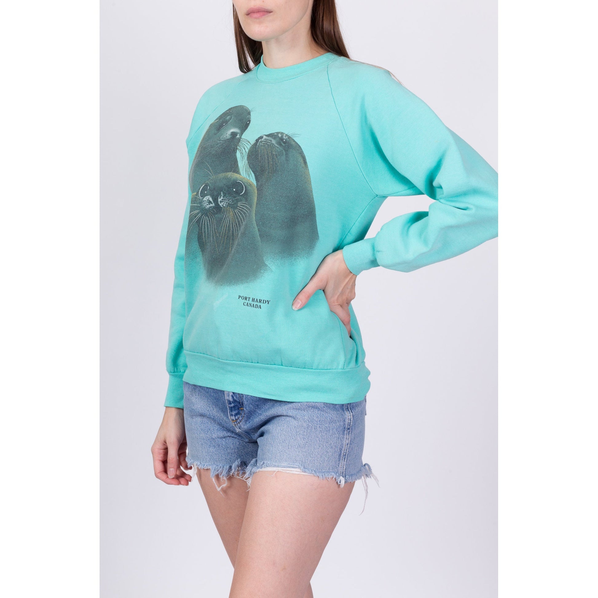 80s Sea Lion Sweatshirt - Medium 