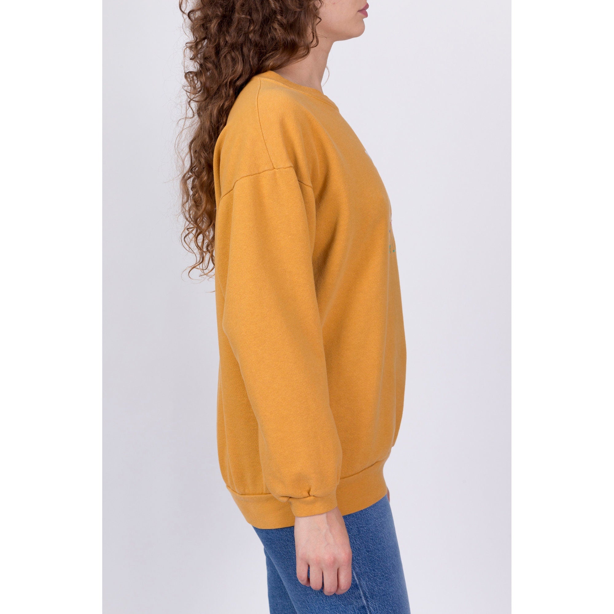 Mustard color online sweatshirt