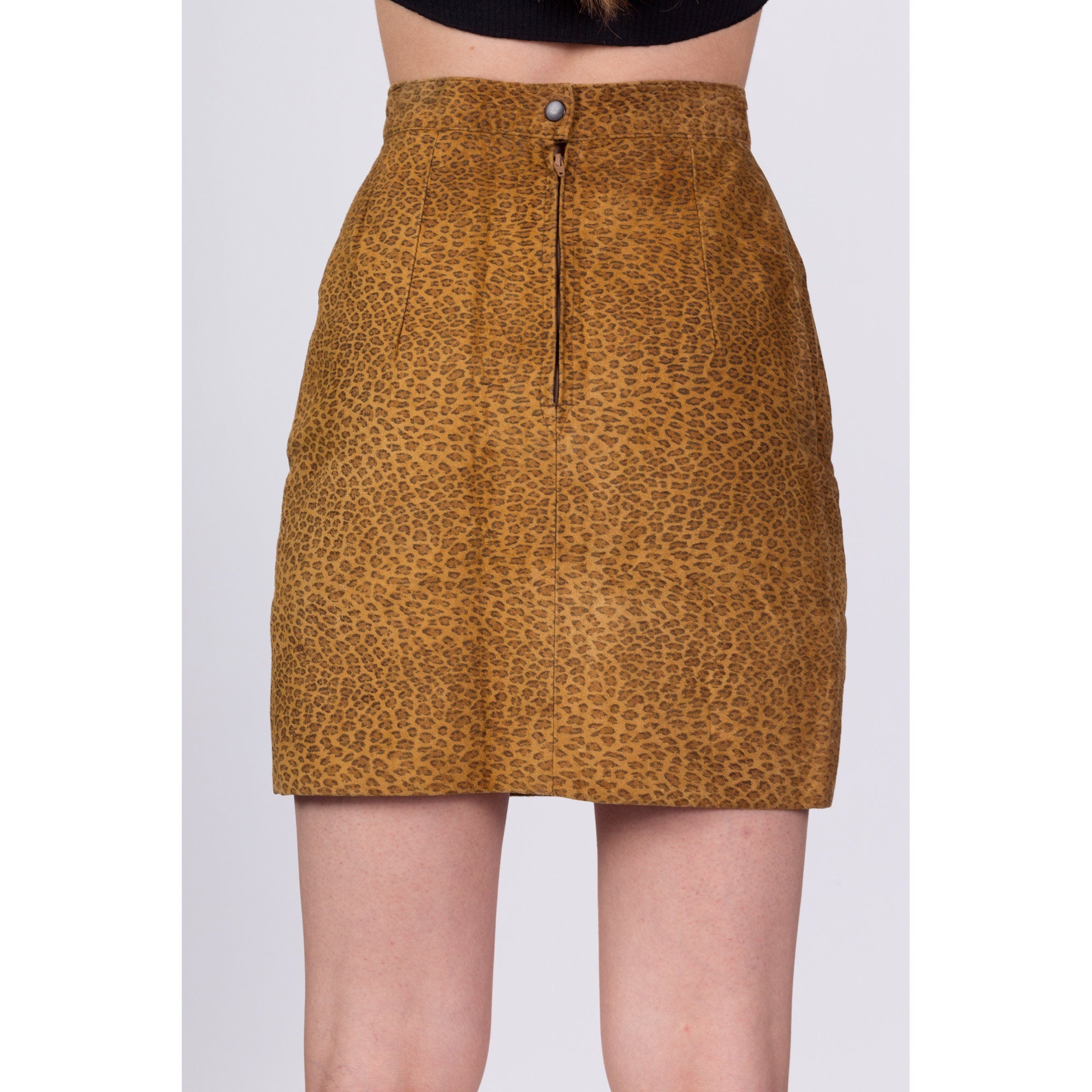 Leopard pencil clearance skirt 90s