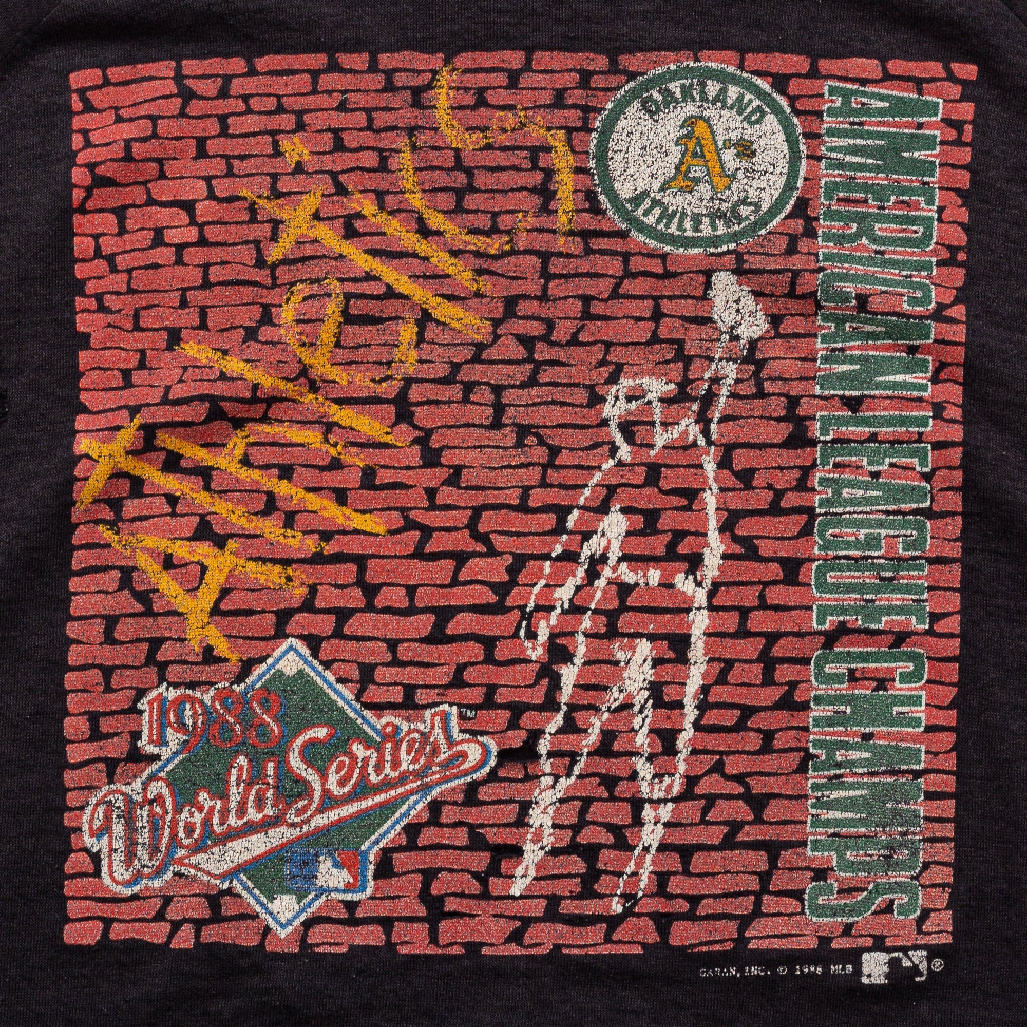 1988 Oakland A's American League Champs Graffiti Sweatshirt