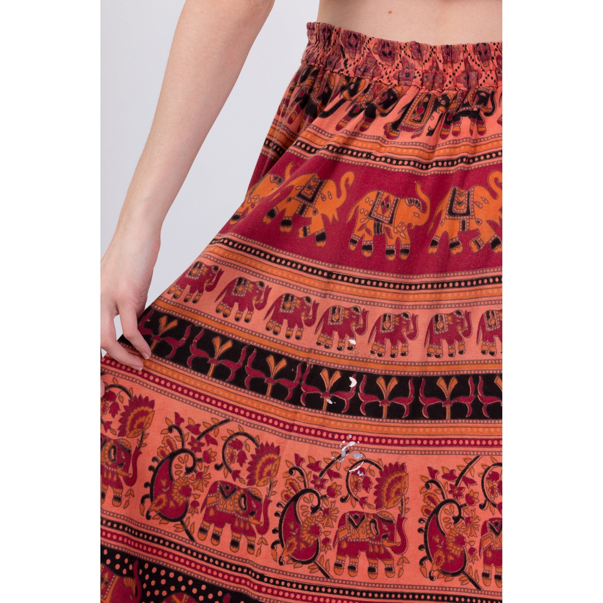 70s skirt boho best sale