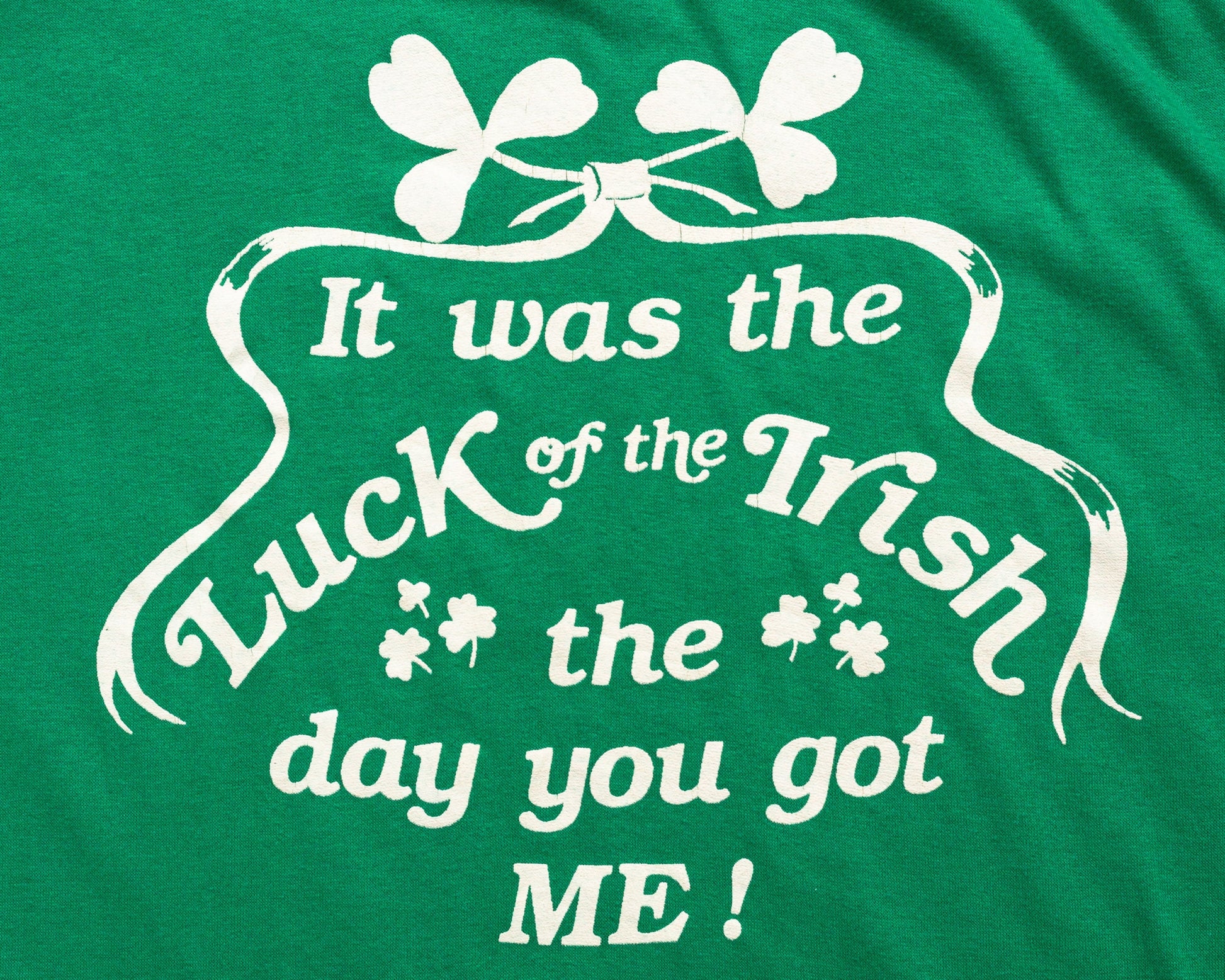 80s Luck Of The Irish T Shirt - Men's Large, Women's XL 