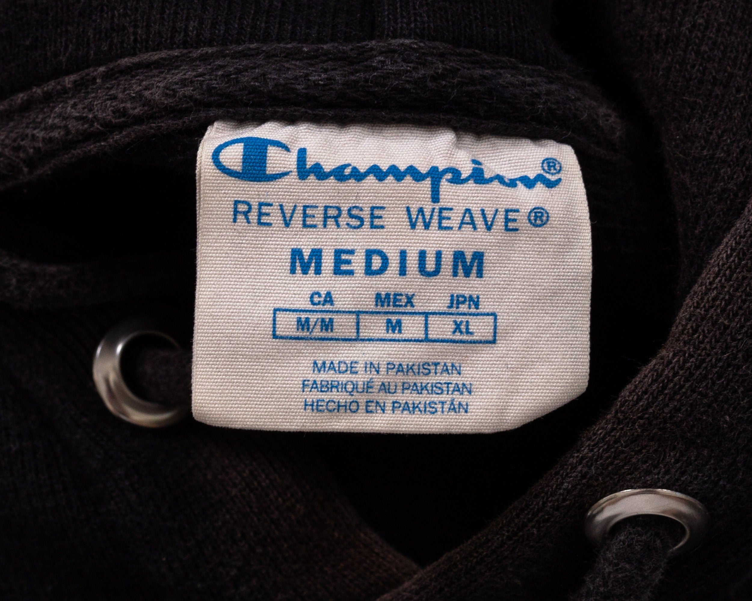 Champion Reverse Weave Faded Black Hoodie - Men's Medium, Women's Large