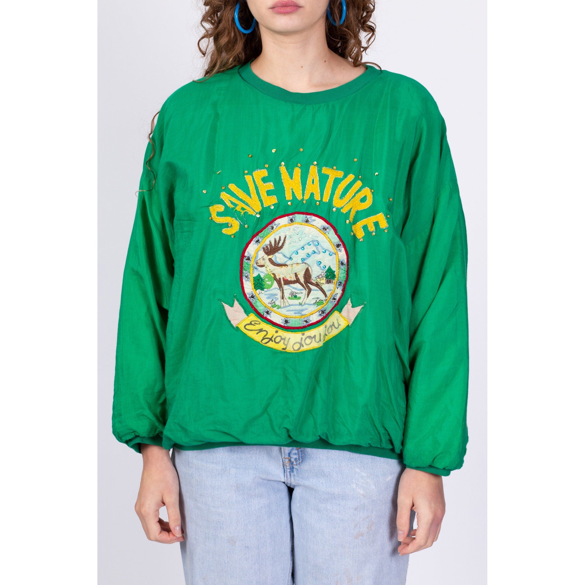 Puffy sweatshirt on sale