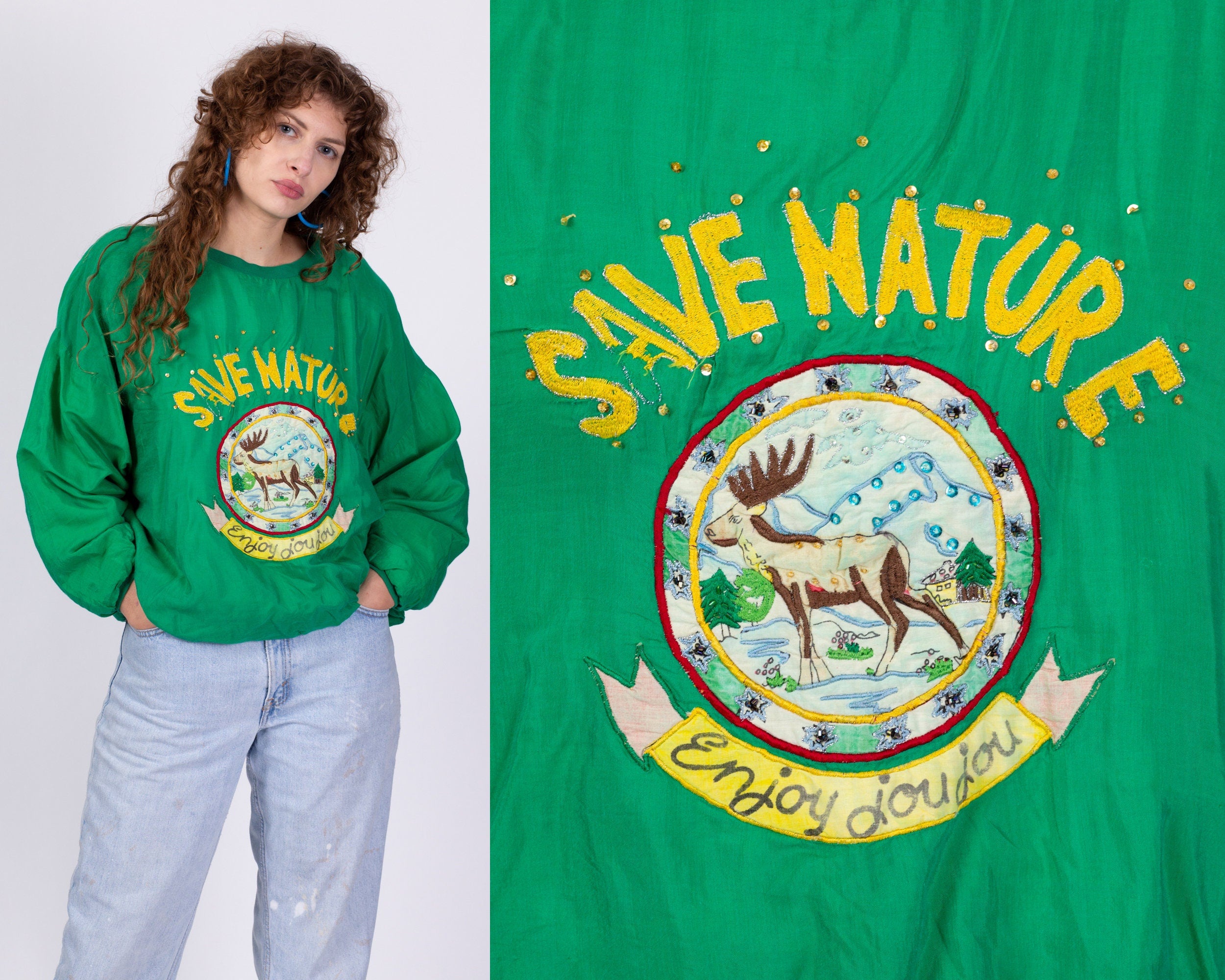 Vintage green online sweater