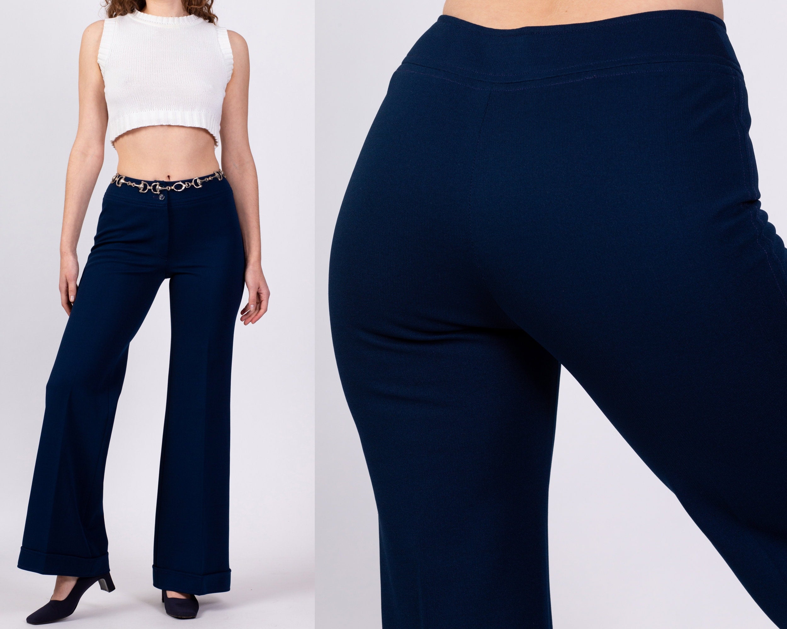 Dunkirk - High-waisted cigarette trousers in navy - Frey Tailored
