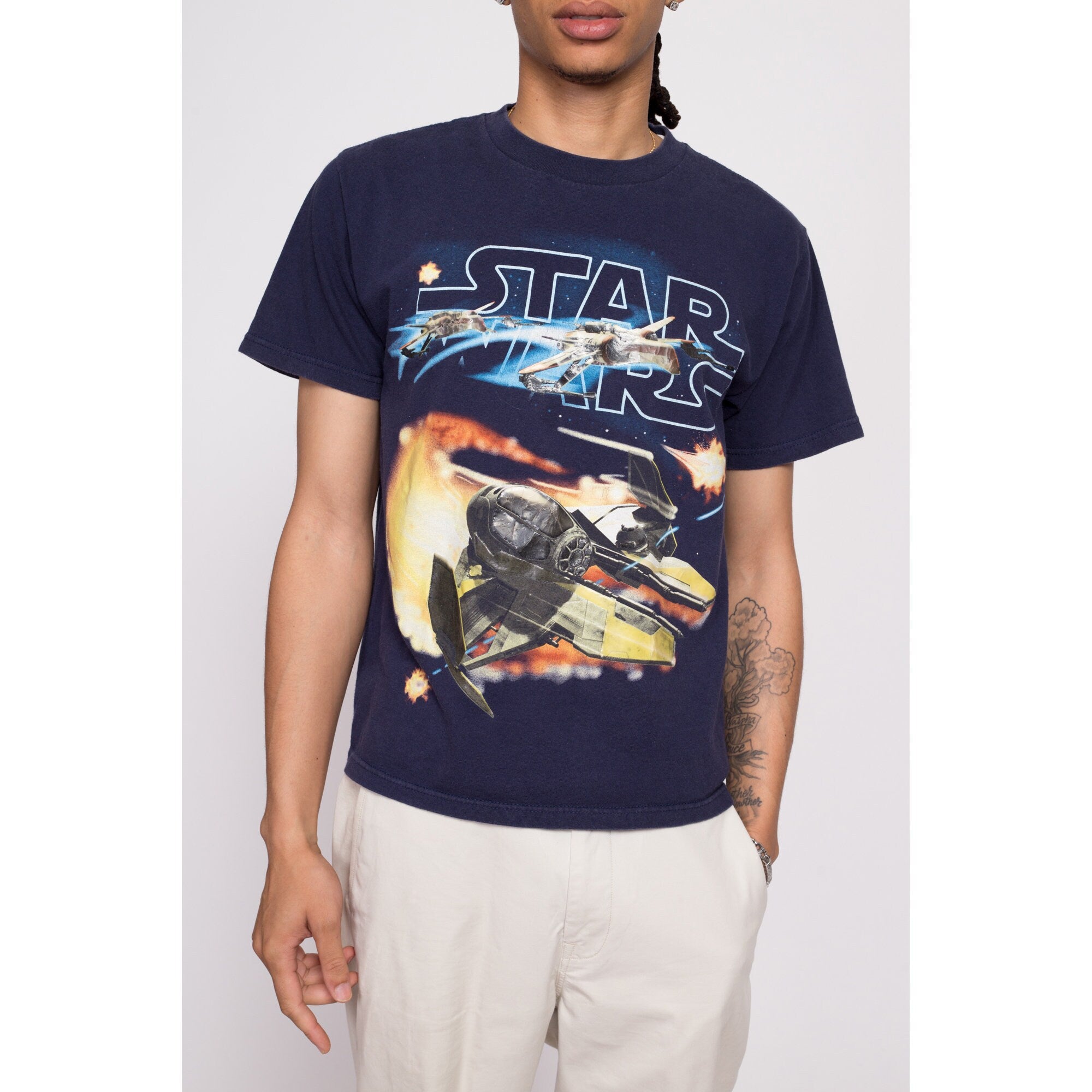 Y2K Star Wars Graphic Tee - Men's Small, Women's Medium – Flying