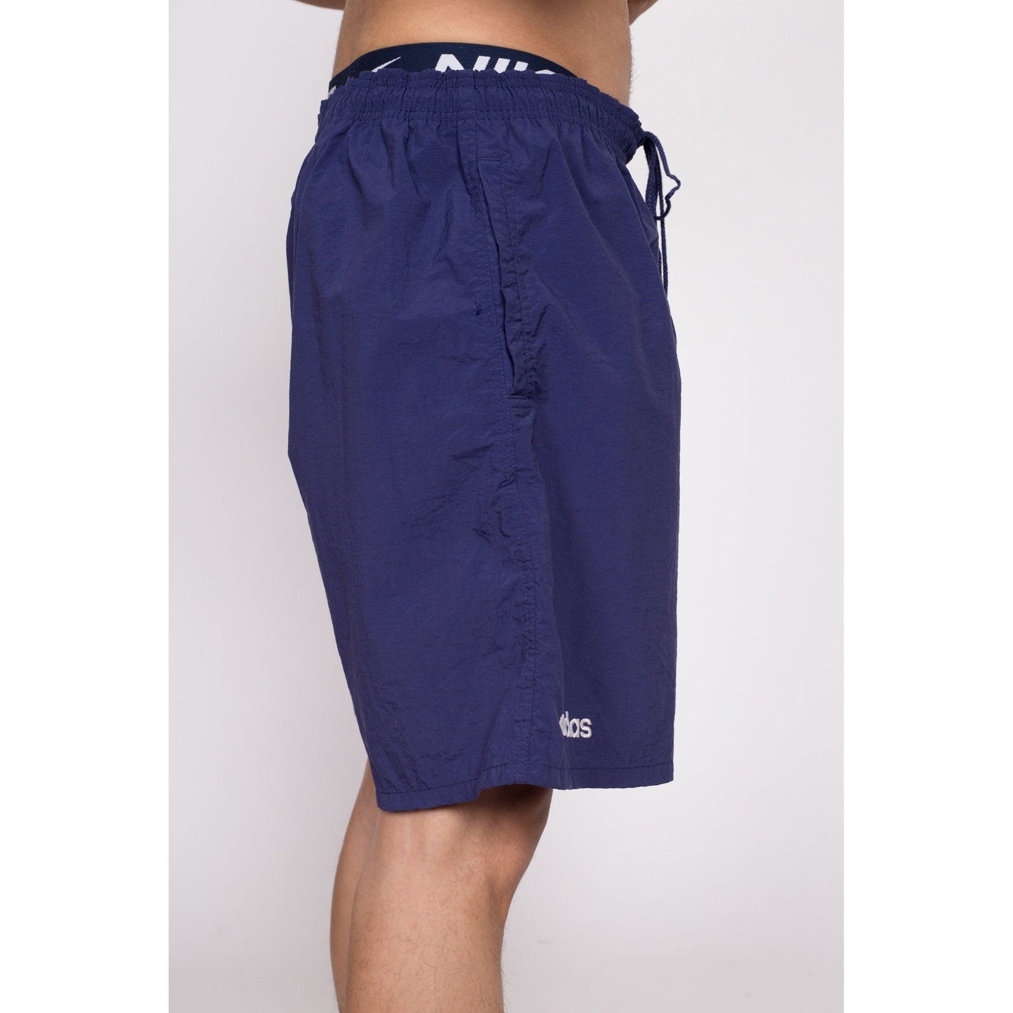 Plus Size Blue Adidas Shorts . 90s Sports Shorts Running Shorts