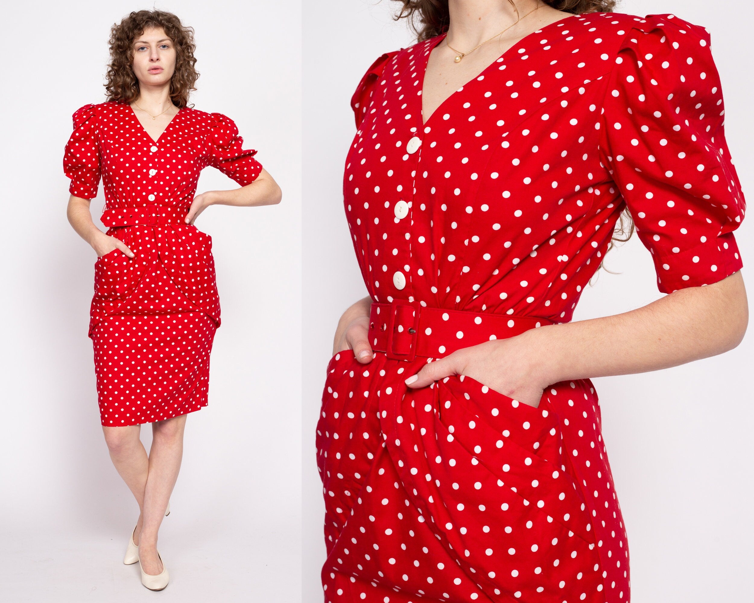 Nellie Mini Dress Red Polka Dot