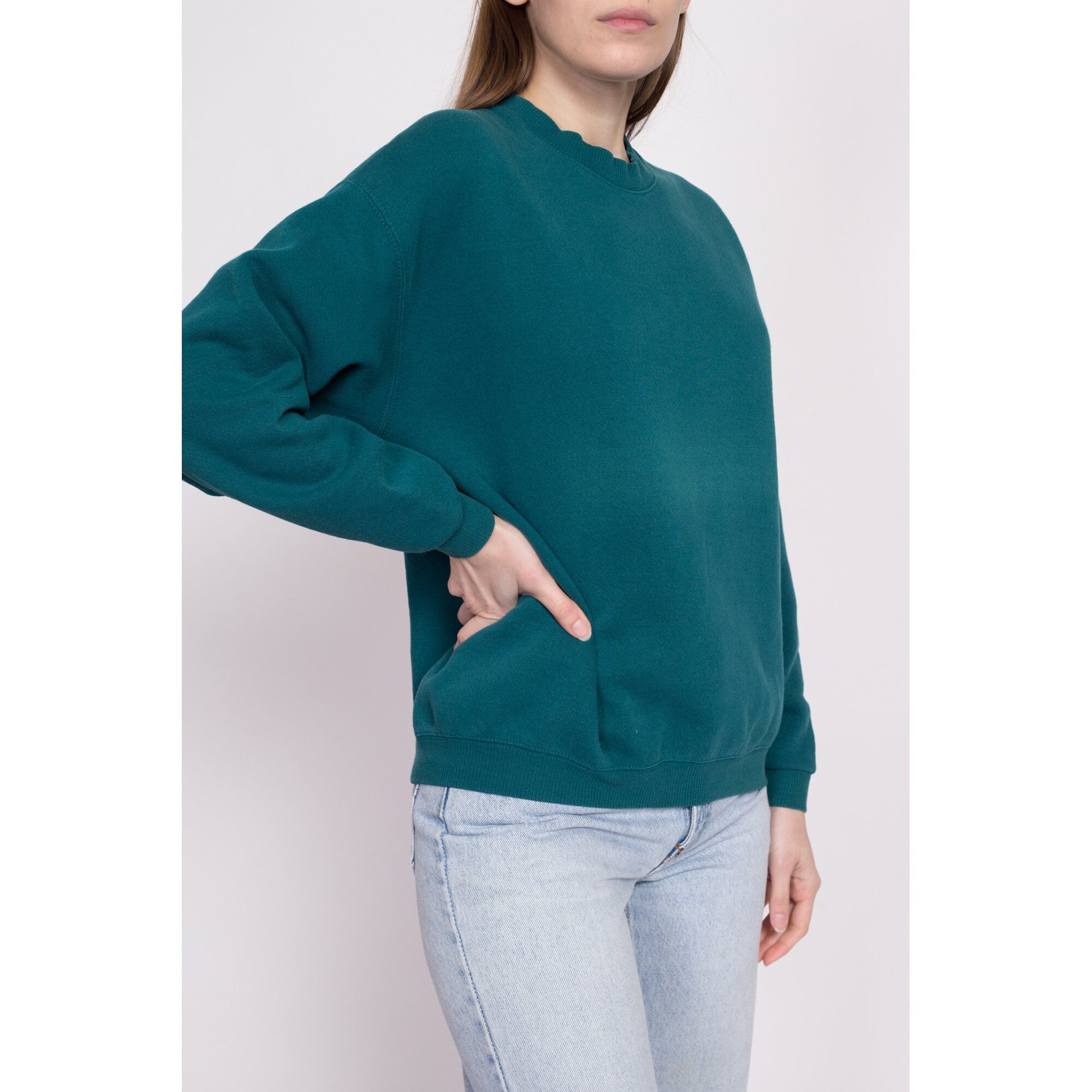 Teal cheap green sweatshirt