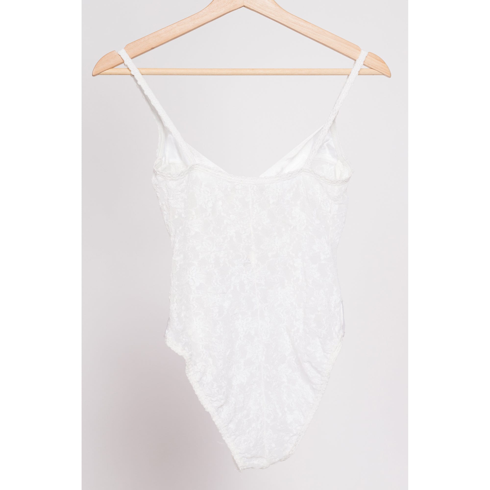 Vintage new old stock ivory lace teddy bodysuit with rose cheapest ribbon | small