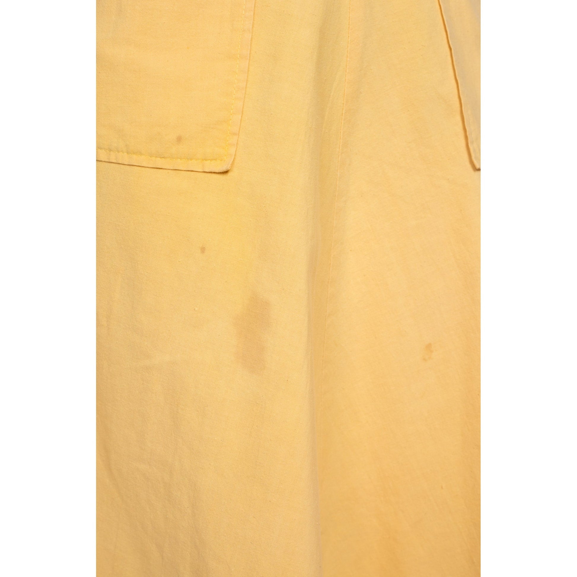 70s Yellow High-waisted Mini Skirt 