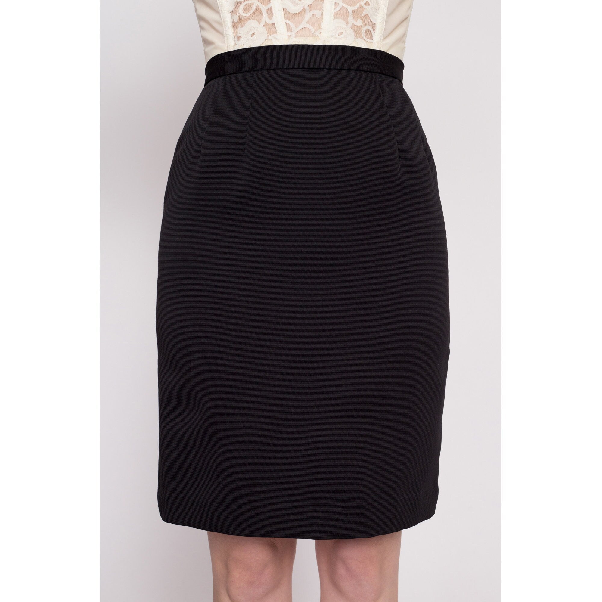 Vintage black outlet pencil skirt