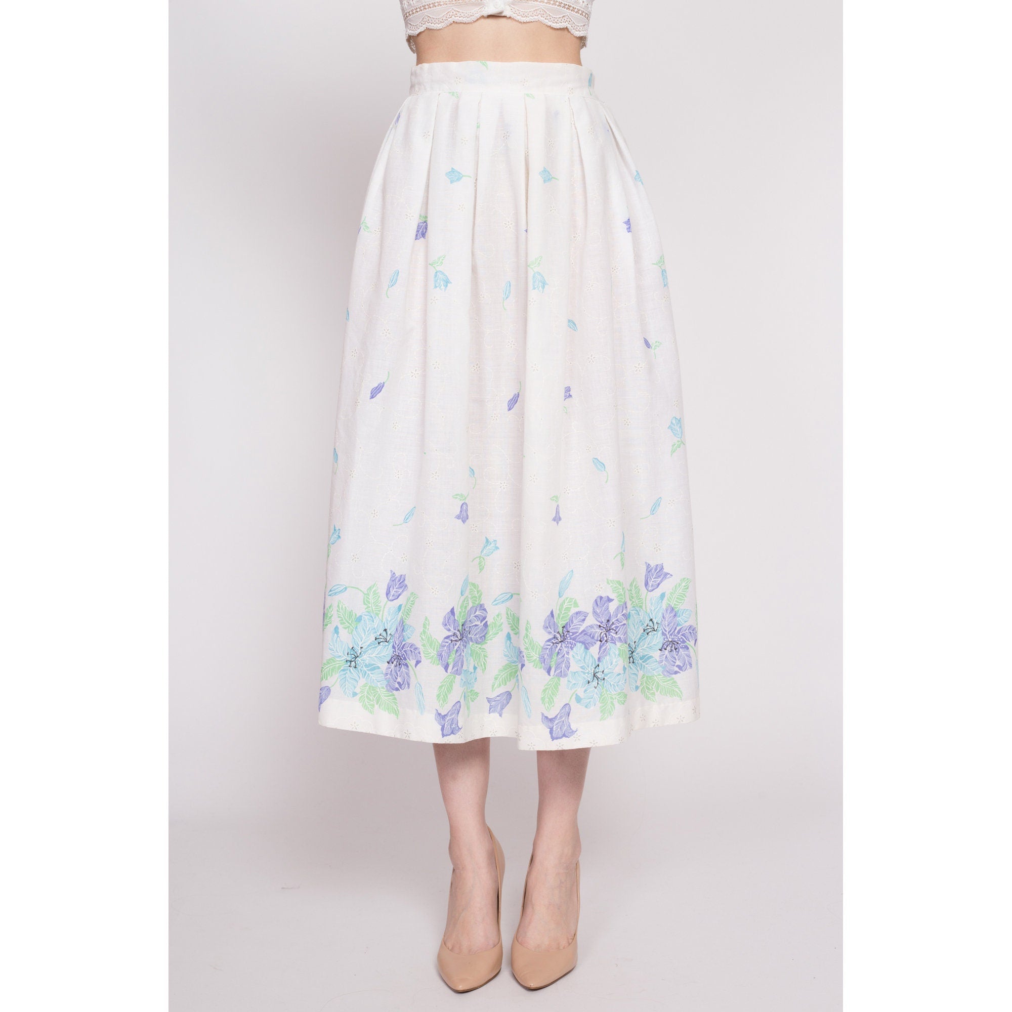 White tulle shop skirt 70s