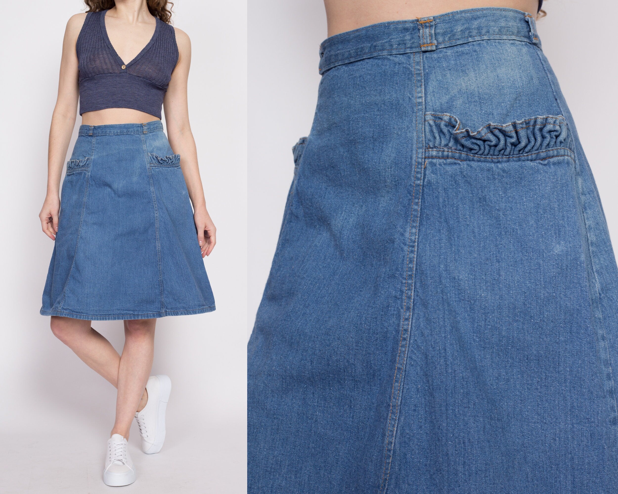 Sew Much To Give: Ruffled Jean Skirt for 