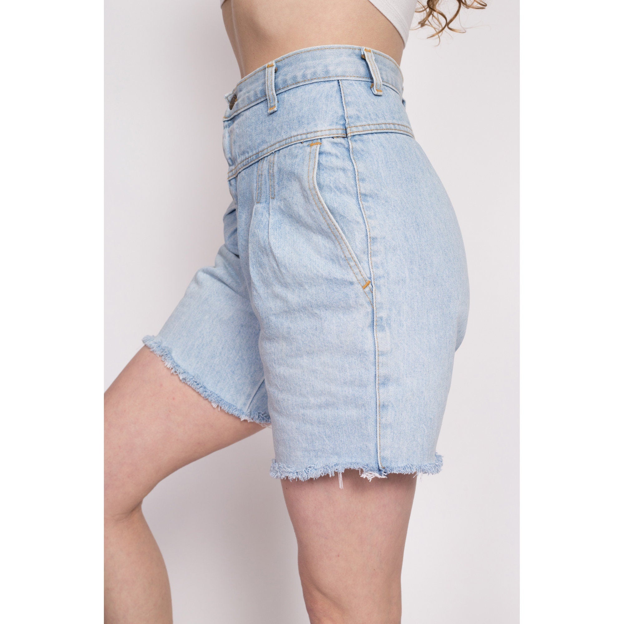 J Brand 1046 Neon Low Rise Cut Off Denim Shorts, $155 | NET-A-PORTER.COM |  Lookastic