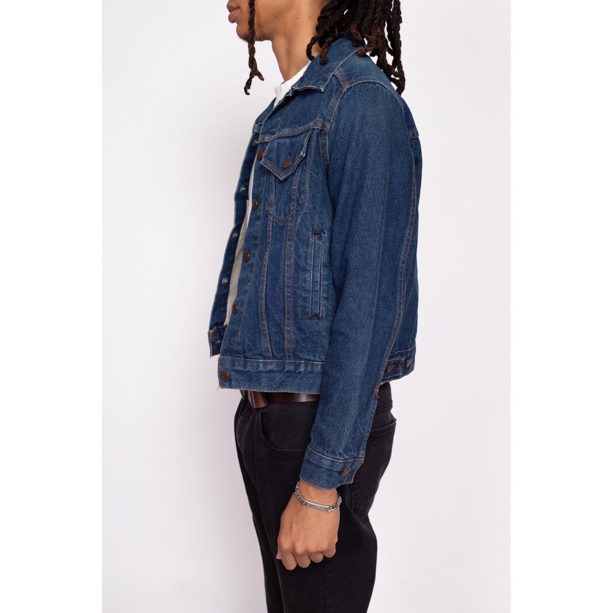 Levi's dark wash denim on sale jacket