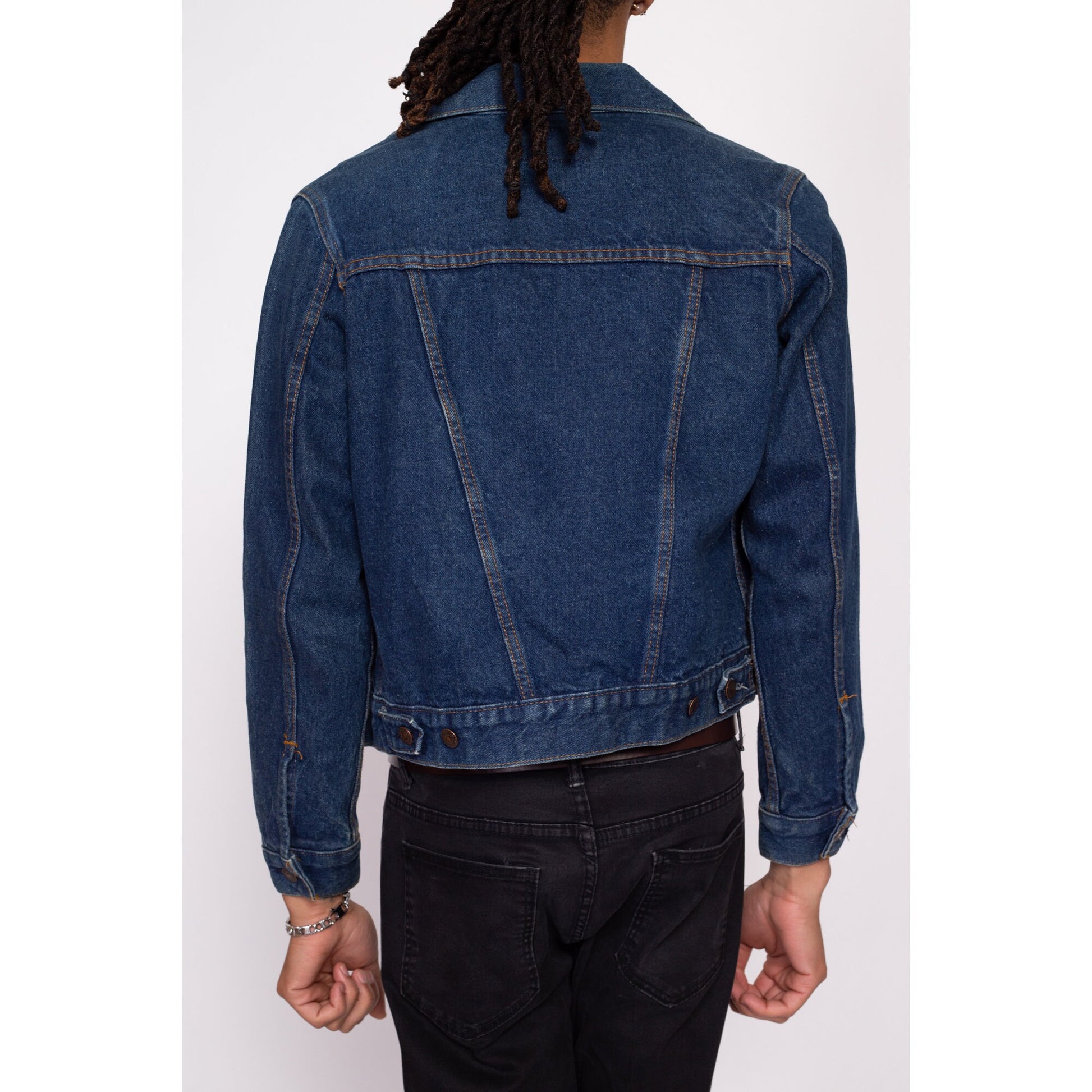 80s Levi's Dark Wash Denim Jacket - Men's XS, Women's Small – Flying Apple  Vintage
