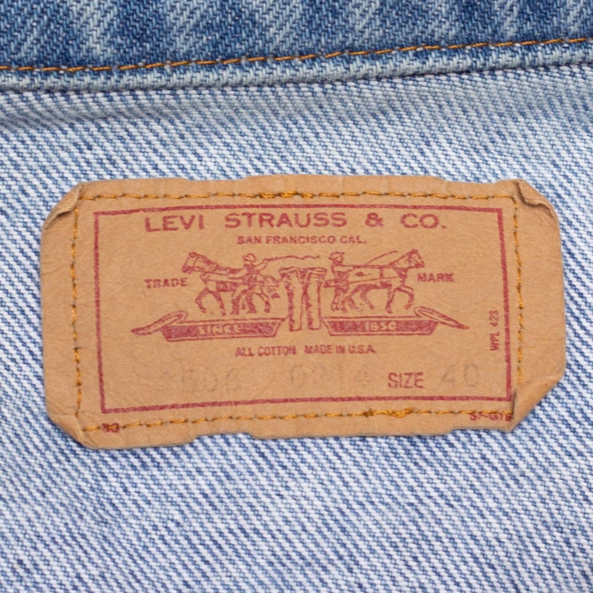 Levi's 'Red Tag' Made in U.S.A. Sherpa Denim Jacket 'XS' ~ Vintage