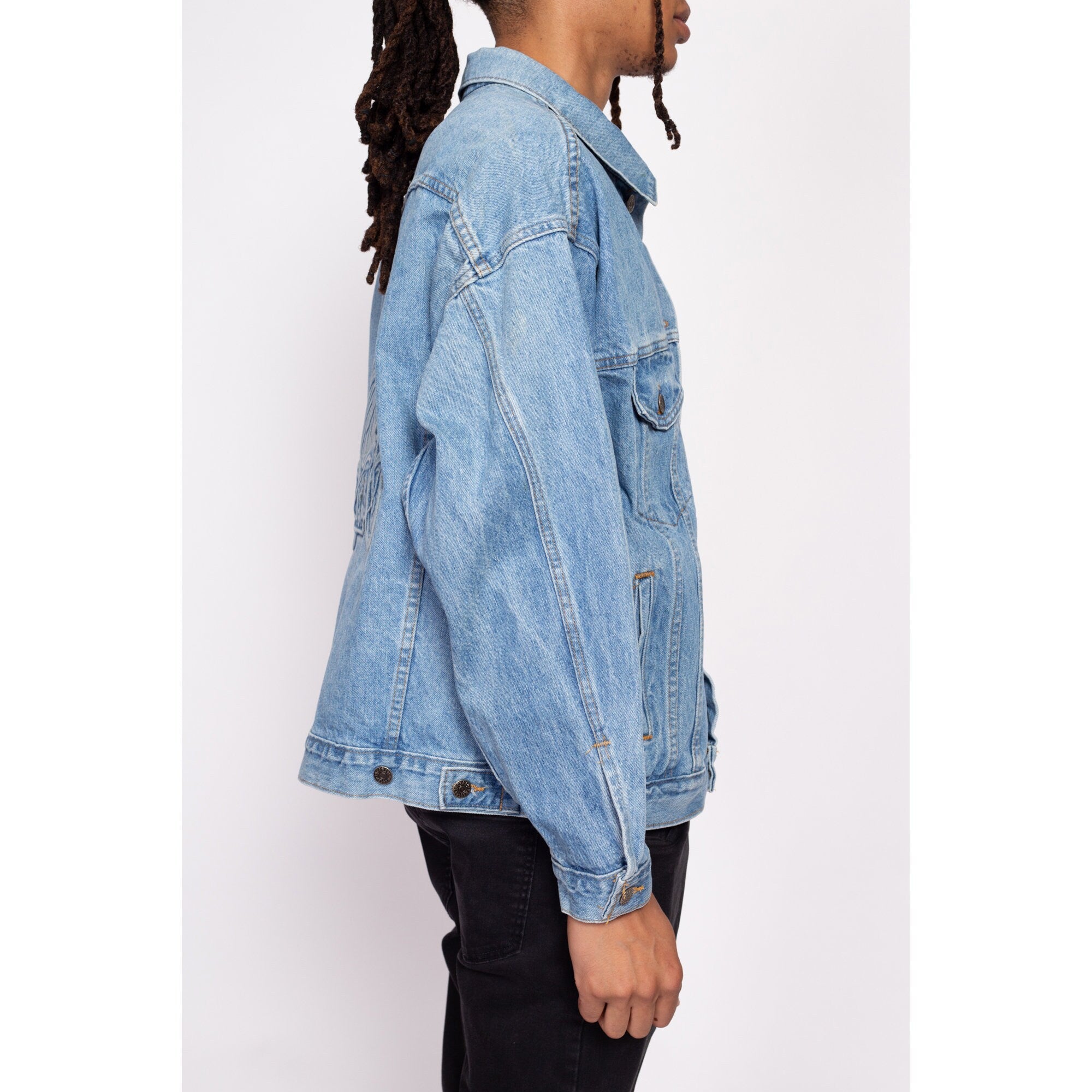 Large denim outlet jacket