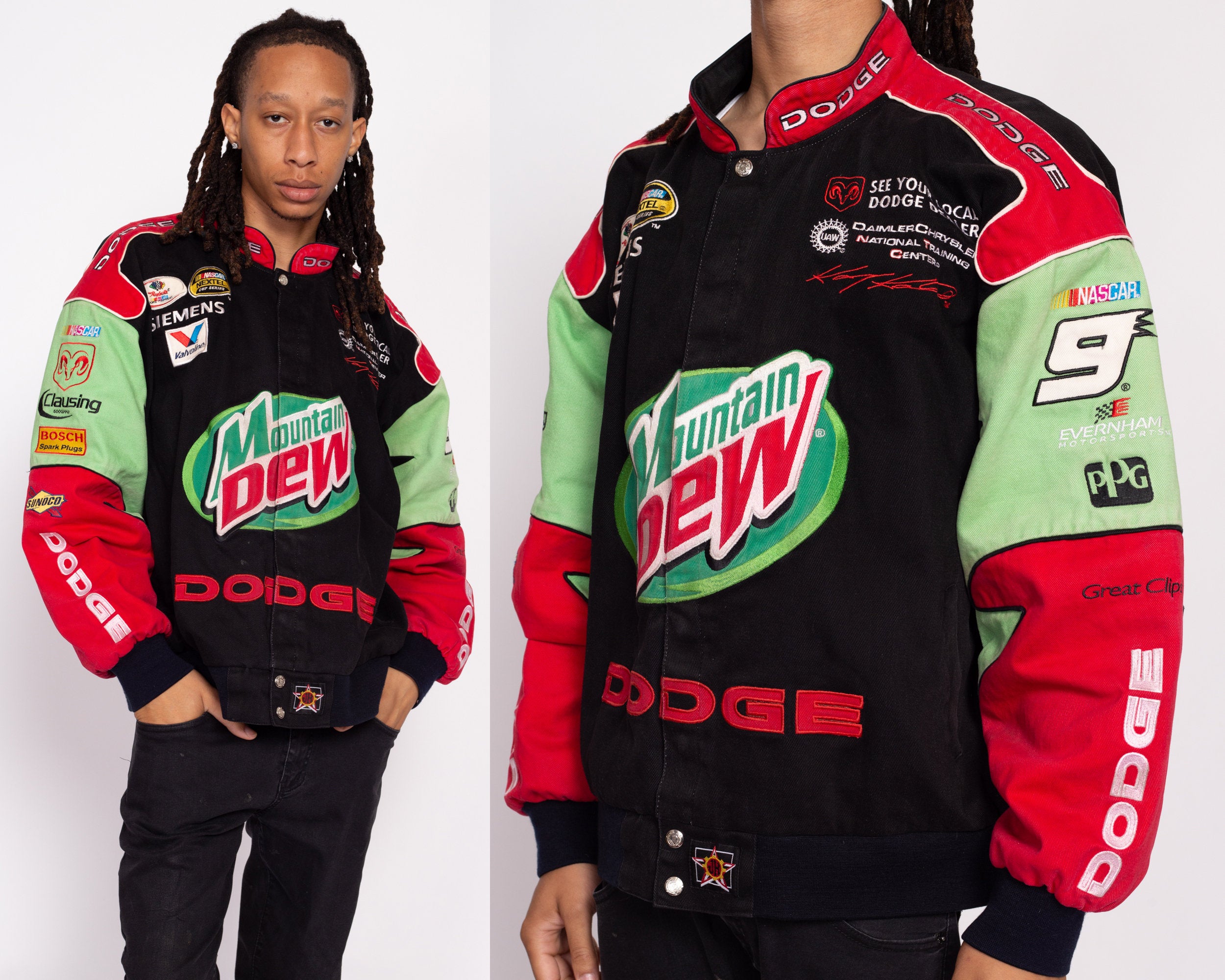 90s NASCAR Mountain Dew Racing Jacket - Men's 2X-3X